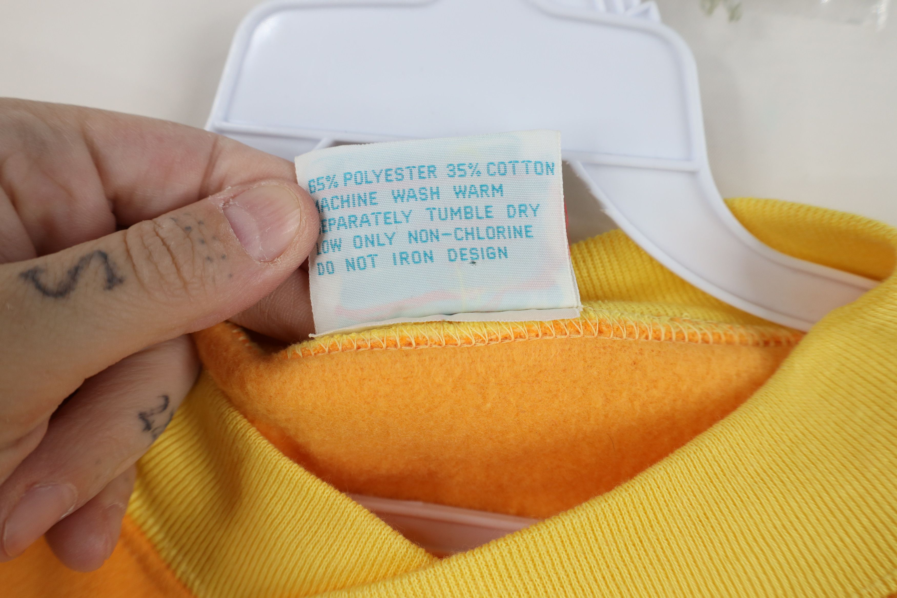 Converse Vintage 80s 90s Converse Block Sweatshirt Orange Yellow Size XL / US 12-14 / IT 48-50 - 6 Thumbnail