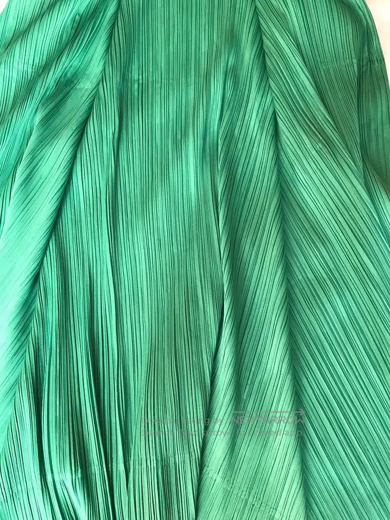 Issey Miyake Issey Miyake Irregular Flared Emerald Green Dress Size L / US 10 / IT 46 - 4 Thumbnail