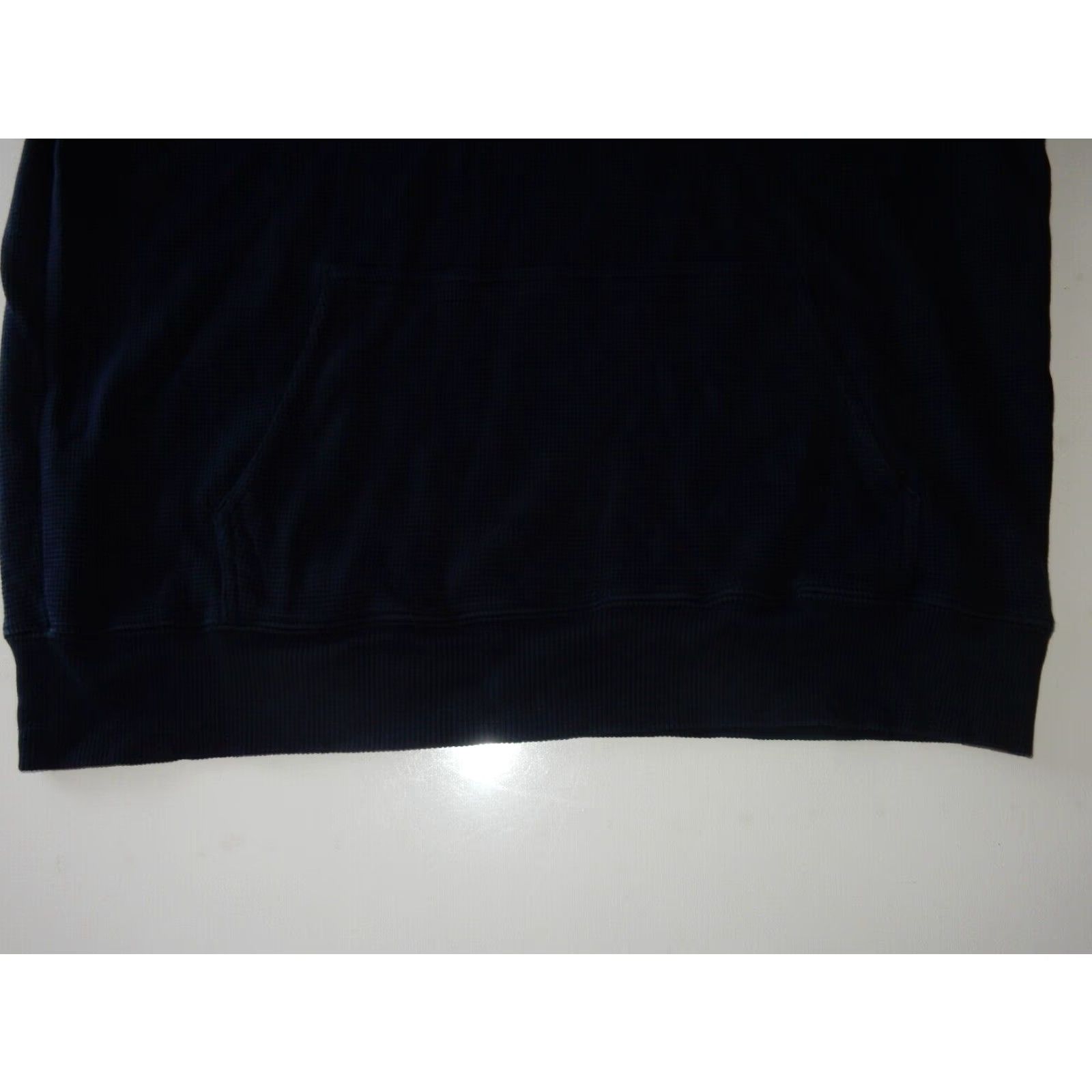 Vintage John Galt Men's Blue Pullover Hooded Thermal Sweater Large Cotton Size US L / EU 52-54 / 3 - 2 Thumbnail