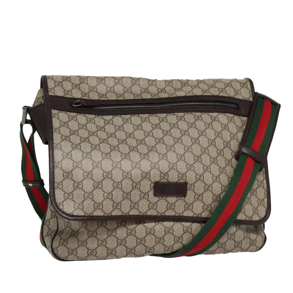 Gucci Messenger Beige Canvas Shoulder Bag (Pre-Owned) Size ONE SIZE - 1 Thumbnail