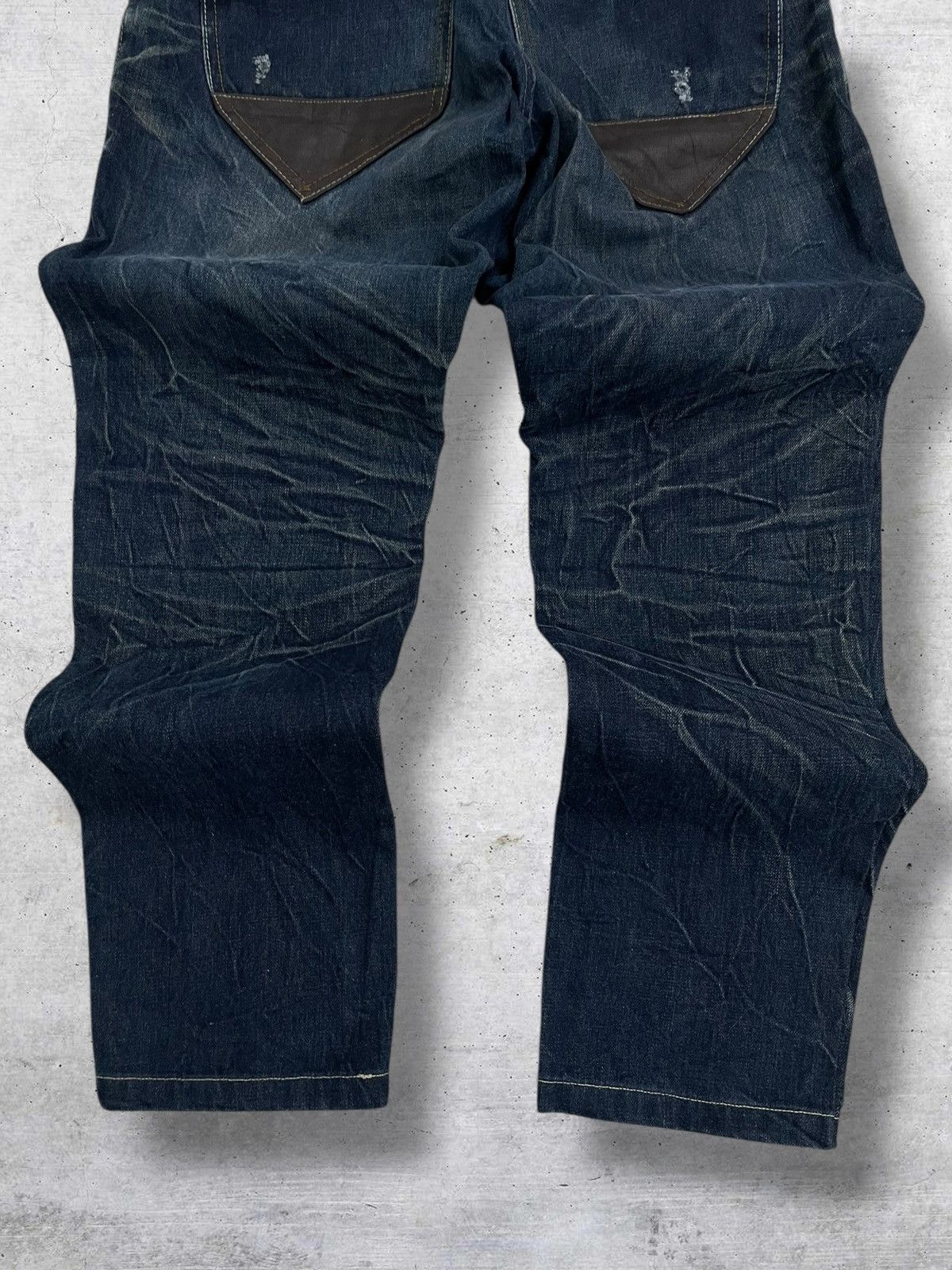 Japanese Brand VINTAGE RAPRUI OG JAPAN DESIGNER 90S PATCH RIPPED DENIM Size US 29 - 12 Thumbnail