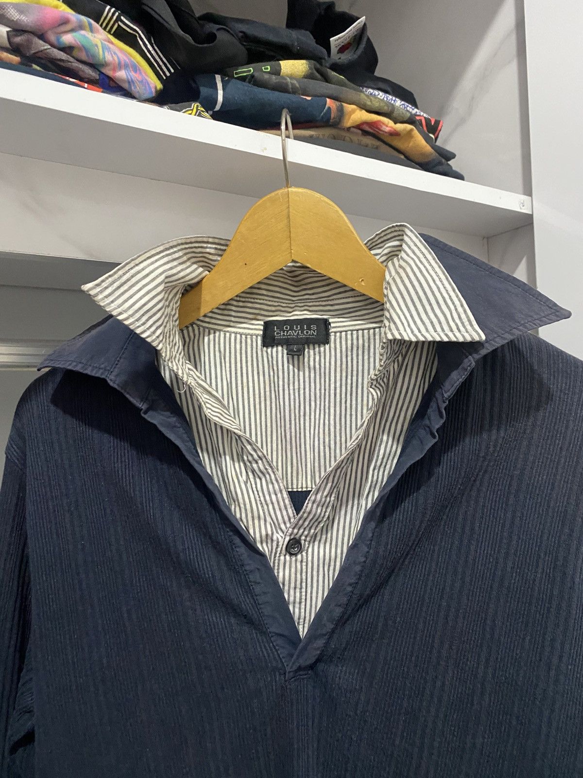If Six Was Nine × Japanese Brand × Le Grande Bleu (L.G.B.) 💸BINDINGOFFER💸Louis Chavlon Japanese Double Collar Lgb Ifsix Size US M / EU 48-50 / 2 - 2 Thumbnail