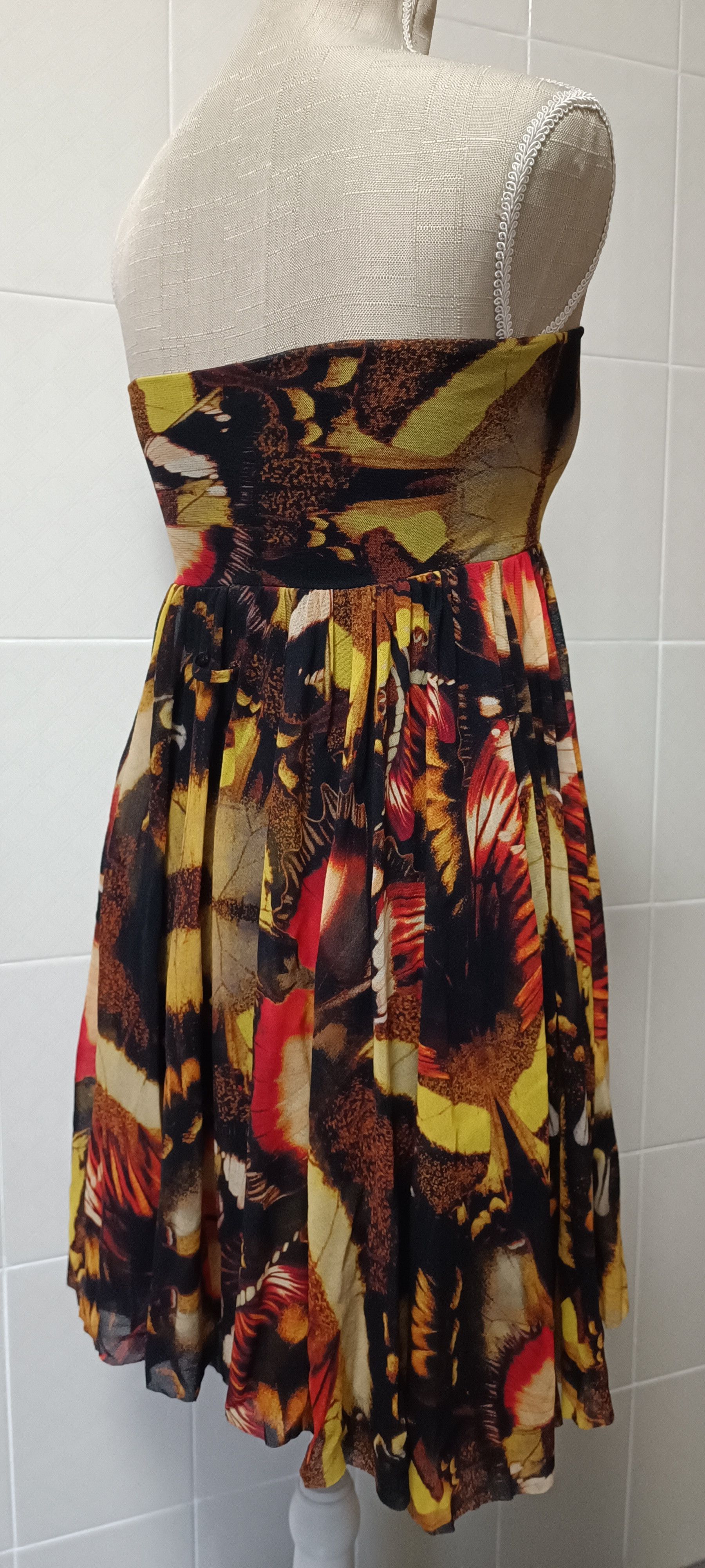 Jean Paul Gaultier 2000's - Butterflies MIDI dress Size S / US 4 / IT 40 - 3 Thumbnail