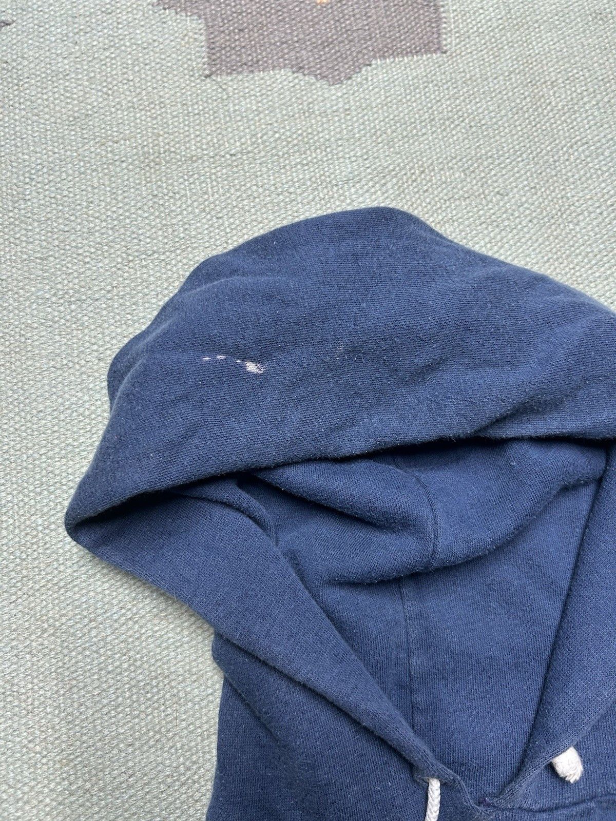Vintage Vintage 70s hoodie sweatshirt gussets navy blue Sears XL Size US XL / EU 56 / 4 - 5 Thumbnail