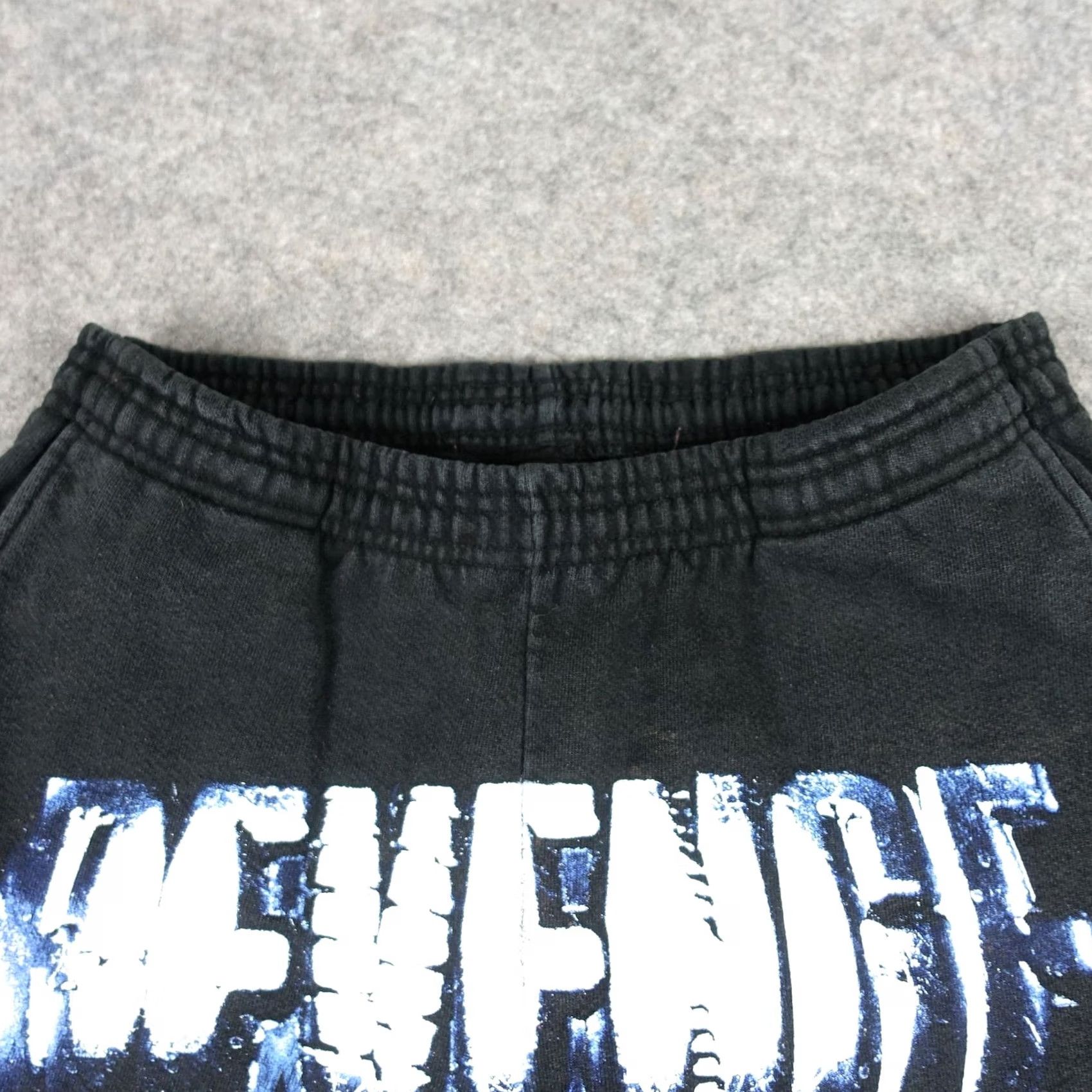 Revenge Revenge Mens Sweatpants Joggers Black Fleece Pockets Drawstring Casual Activewear 28in Inseam Tapered Size US 31 - 3 Thumbnail