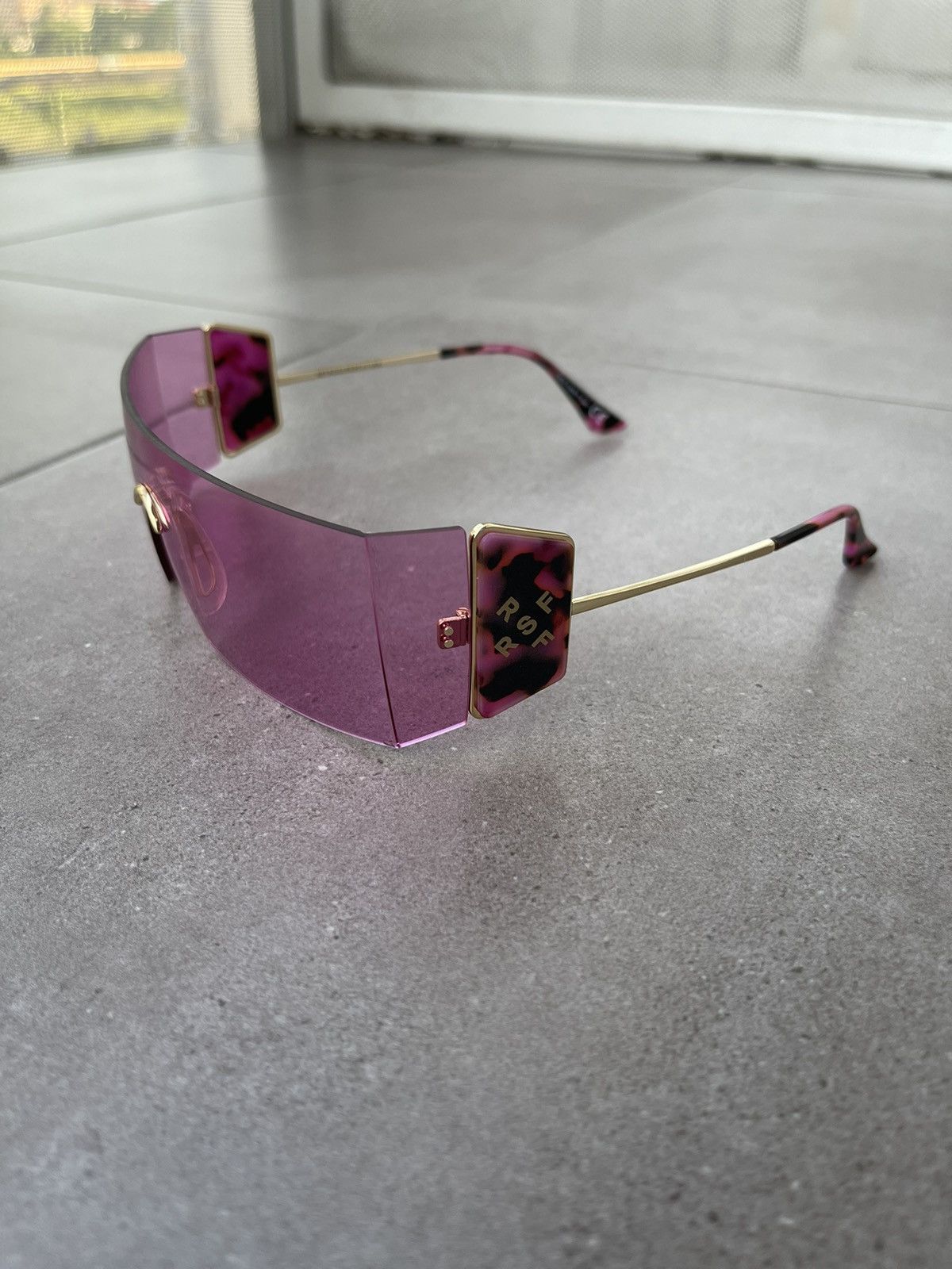 Retrosuperfuture !DS!SS23 Retrosuperfuture RA1 Pianeta Pink Shield Sunglasses Size ONE SIZE - 9 Thumbnail