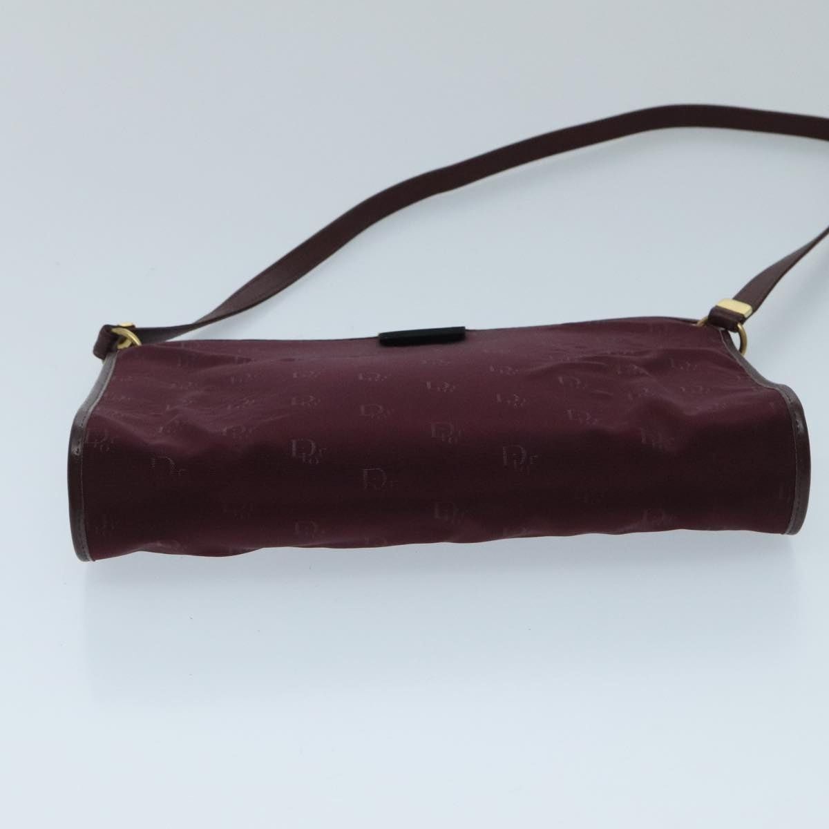 Dior DIOR Shoulder Bag Nylon Leather Wine Red Gold Size ONE SIZE - 9 Thumbnail