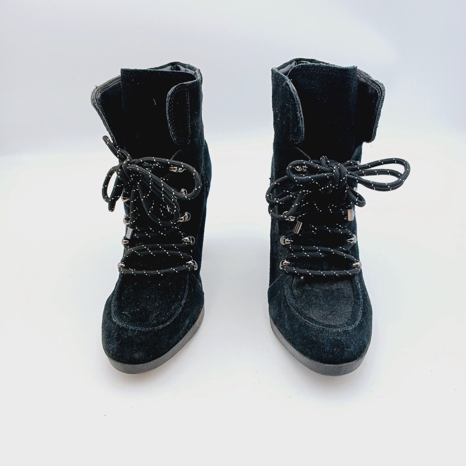 Gianni Valentino Gianni Bini Ankle Boots Booties black Lace Up 8 M Size US 8 / IT 38 - 4 Thumbnail