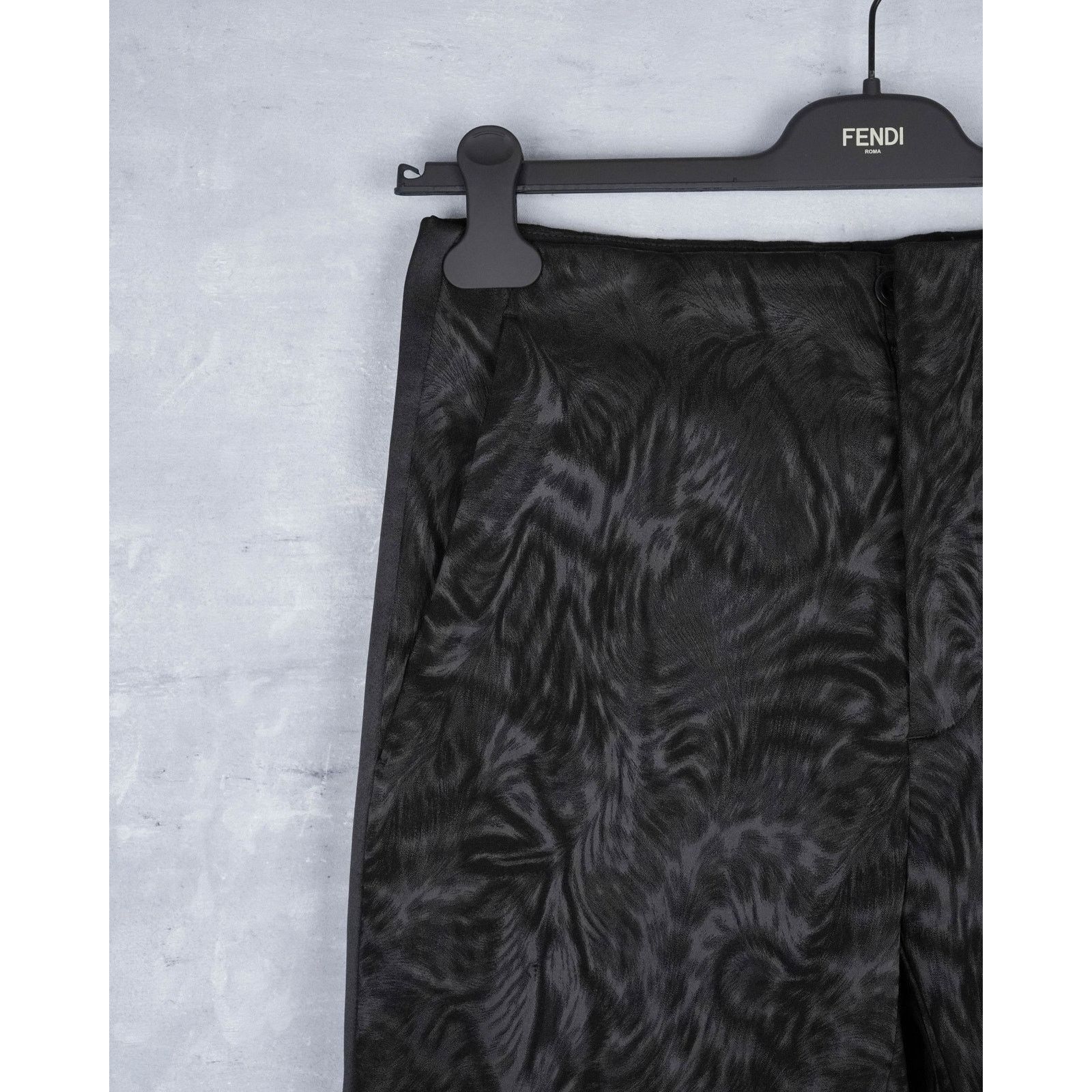 Dior Dior black patterned textured stylish women's trousers pants Size 32" / US 10 / IT 46 - 8 Thumbnail