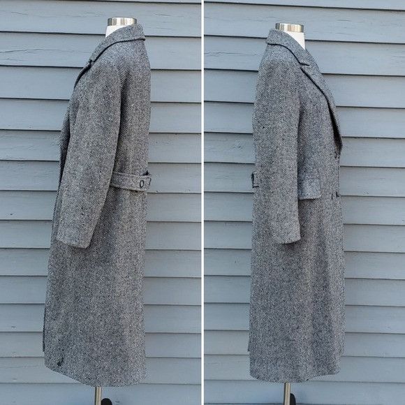 Pendleton × Vintage Vintage 80s Pendleton Blue Black Gray Barleycorn Tweed Wool Size XL / US 12-14 / IT 48-50 - 3 Thumbnail