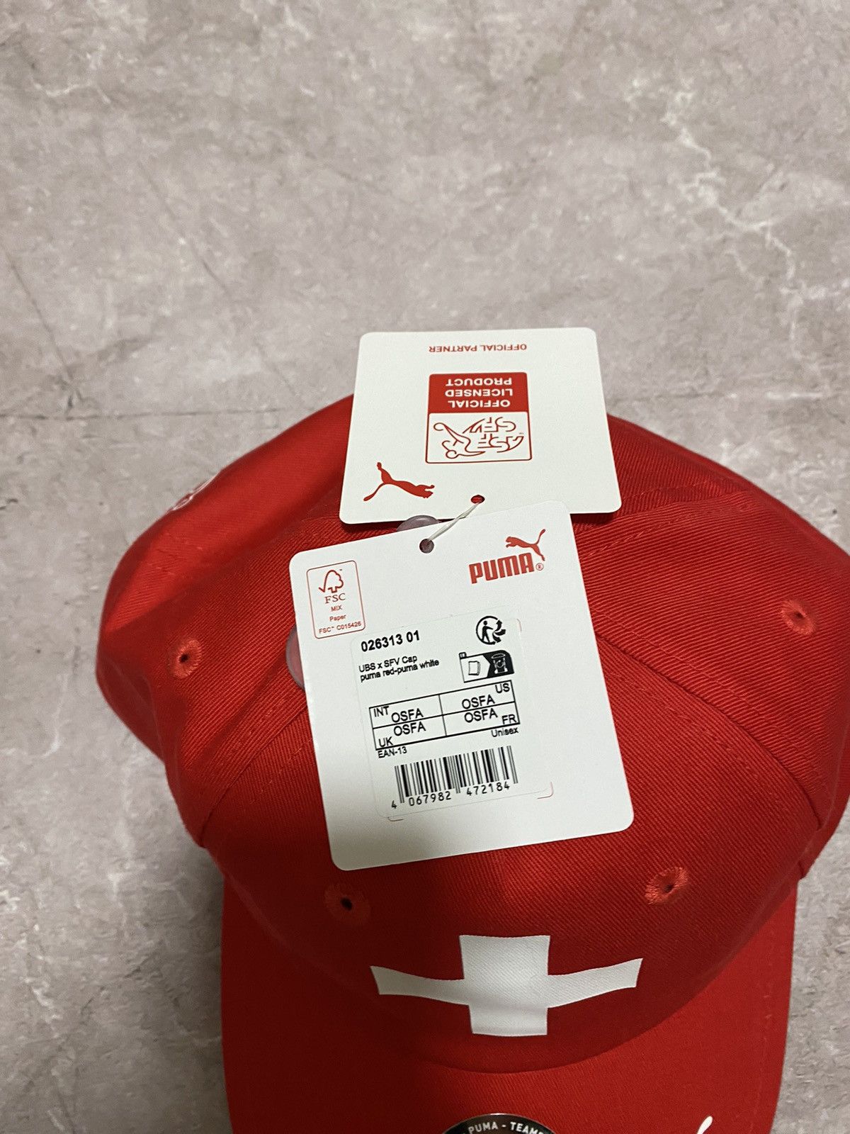 Puma Puma Switzerland Swiss National Football Soccer Team Red Cap Size ONE SIZE - 4 Thumbnail