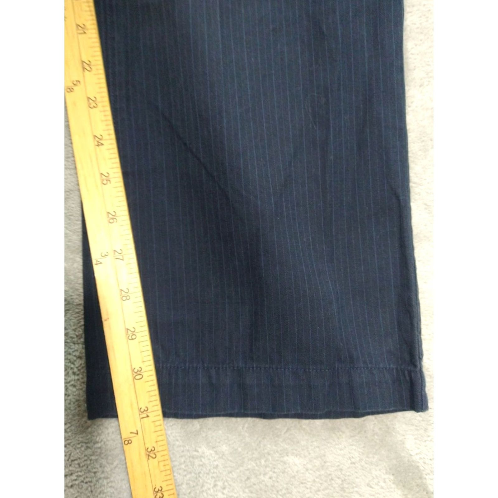 Banana Republic Banana Republic Pants Mens 38x32 Blue Striped Chino Kentfield Flat Front Cotton Size US 38 / EU 54 - 5 Thumbnail