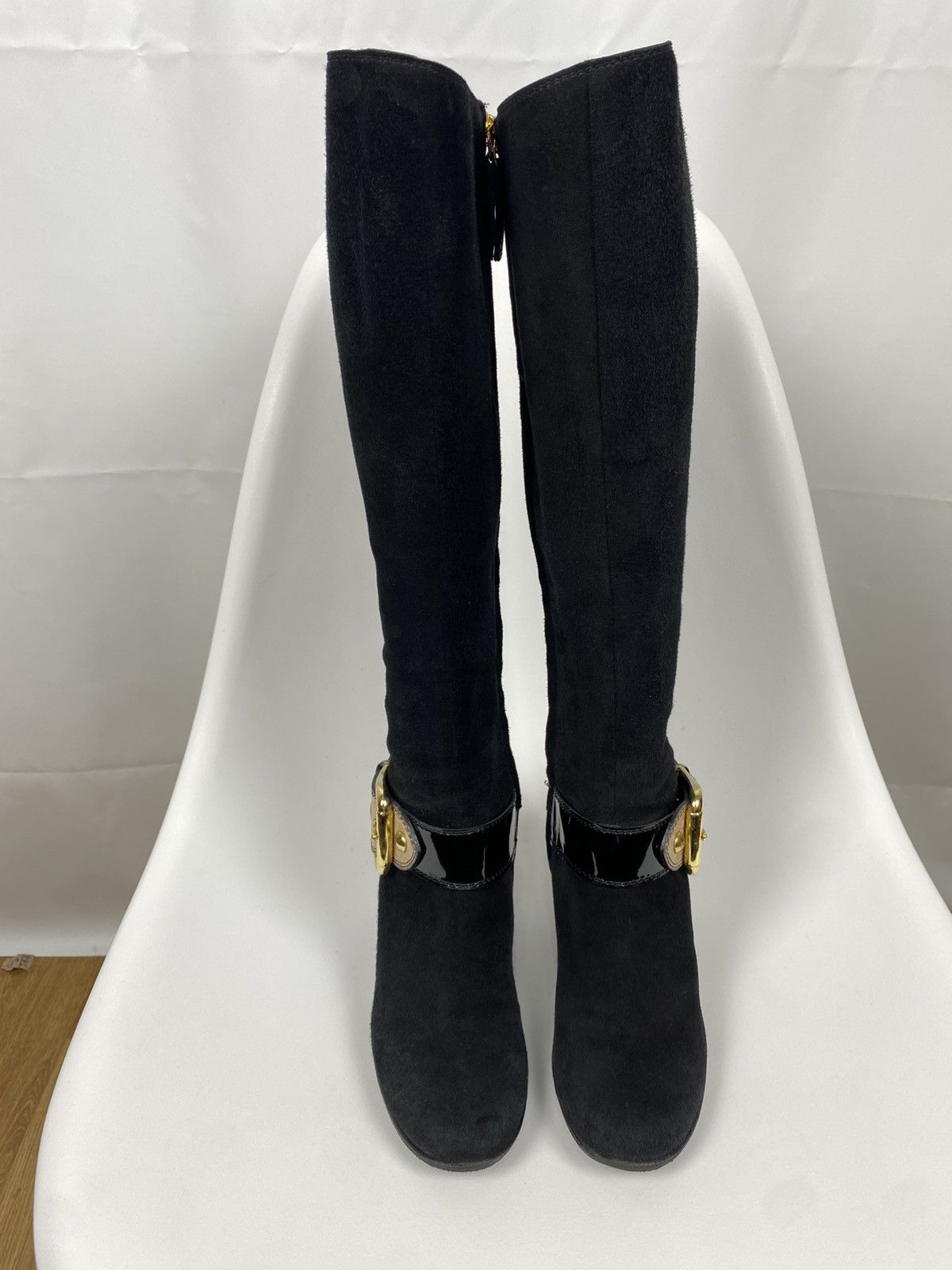 Giuseppe Zanotti Giuseppe Zanotti Suede Heel Boots size 36 Size US 6 / IT 36 - 2 Thumbnail
