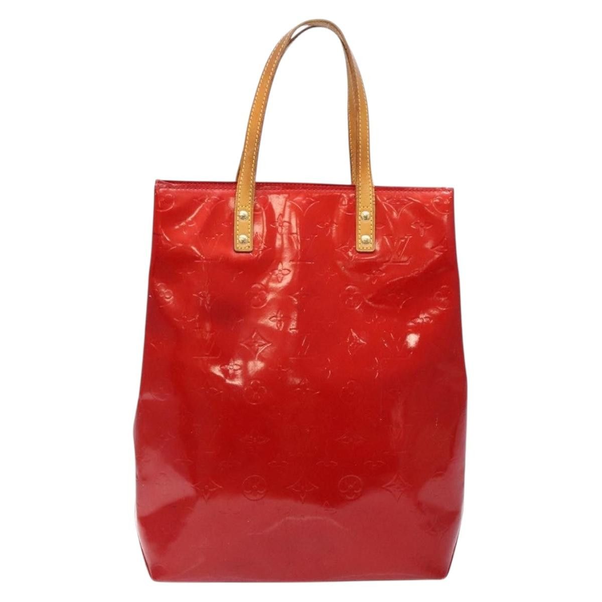 Louis Vuitton LOUIS VUITTON Monogram Vernis Reade MM Hand Bag Red Rouge Size ONE SIZE - 2 Thumbnail