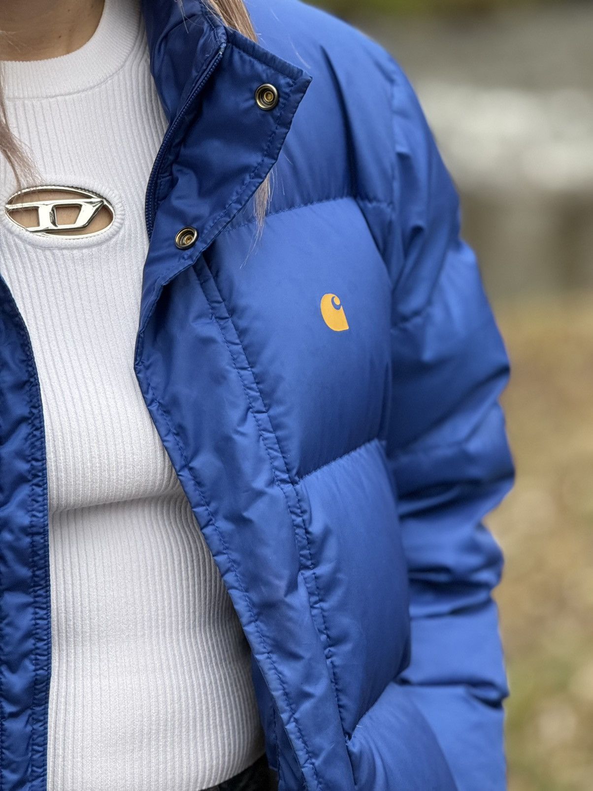 Carhartt Carhartt WIP Down Feather Blue Demy Jacket 80/20 Size XS / US 0-2 / IT 36-38 - 7 Thumbnail