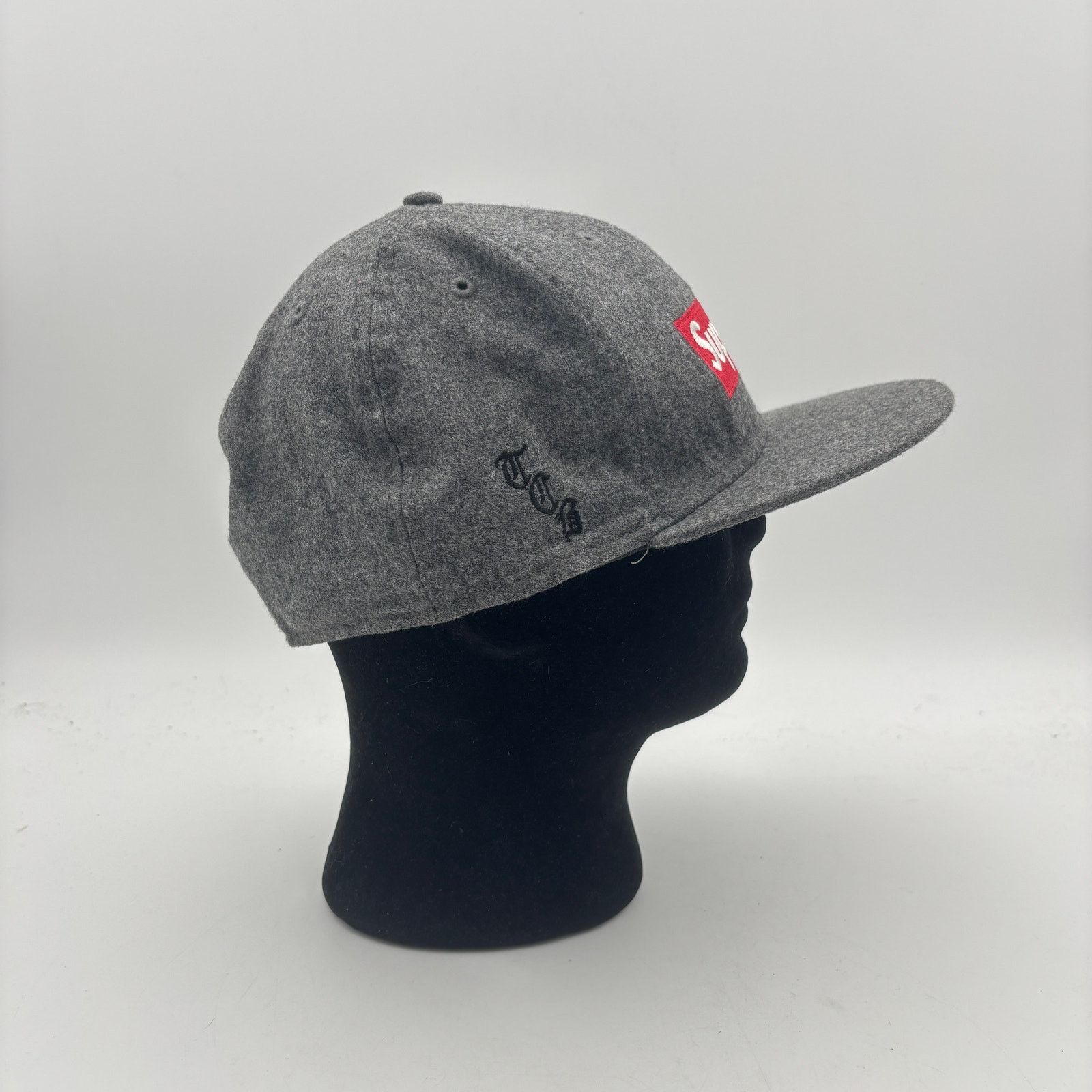 Loro Piana × New Era × Supreme Supreme x Loro Piana Wool Cashmere Fitted Cap 71/2 New Era Size ONE SIZE - 3 Thumbnail