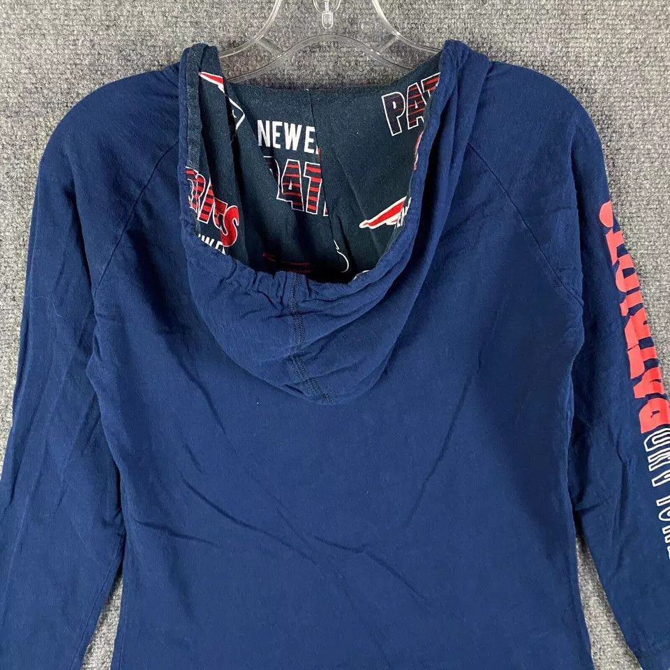 NFL New England Patriots Hoodie Top Women's Small Hooded Cotton Size S / US 4 / IT 40 - 7 Thumbnail