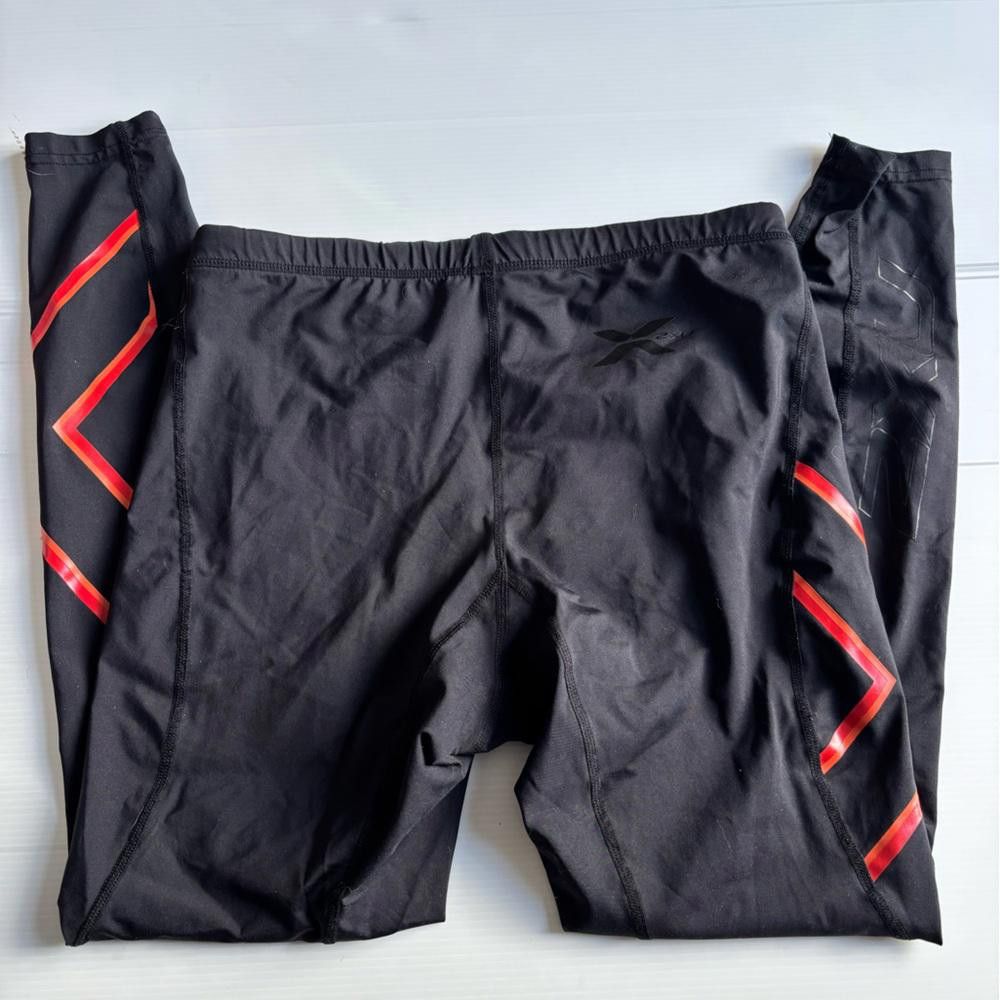 2XU 2XU Women's Track Pants black and red Size 36" / US 14 / IT 50 - 2 Thumbnail
