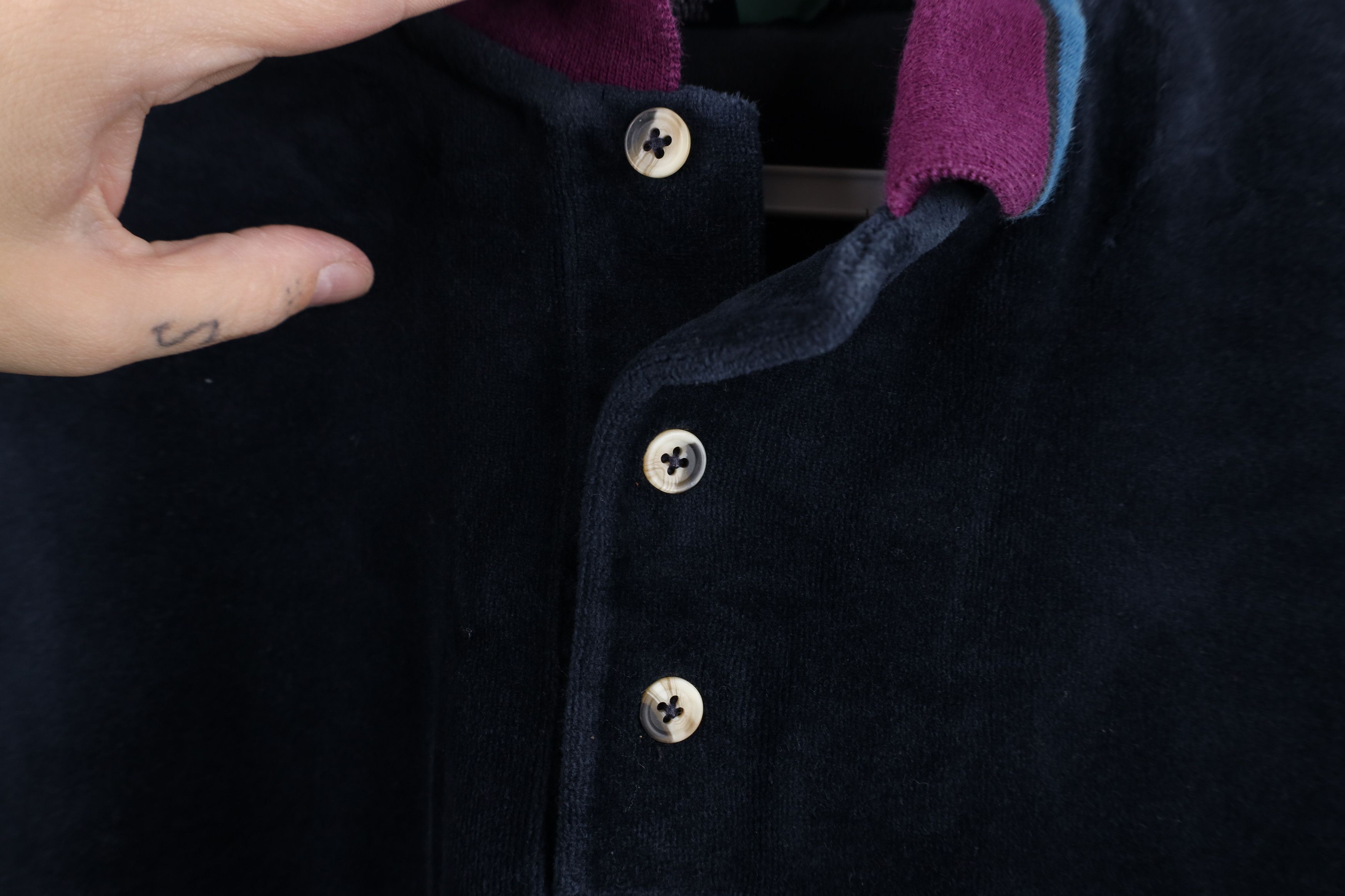 Vintage Vintage 90s Streetwear Collared Pullover Polo Shirt Blue USA Size US XL / EU 56 / 4 - 11 Thumbnail