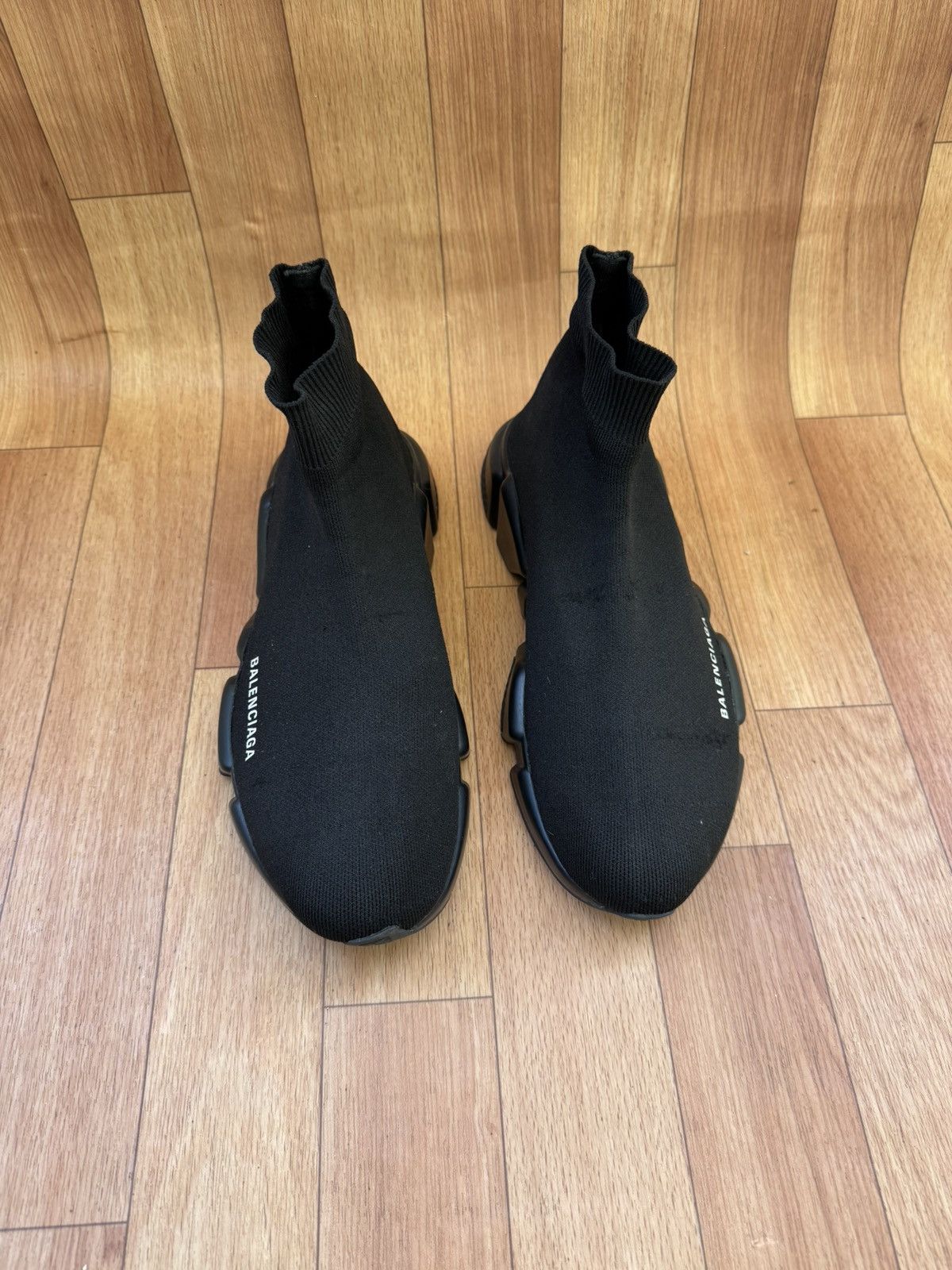 Balenciaga Balenciaga All Black Socks Trainers Size US 8 / EU 41 - 2 Thumbnail