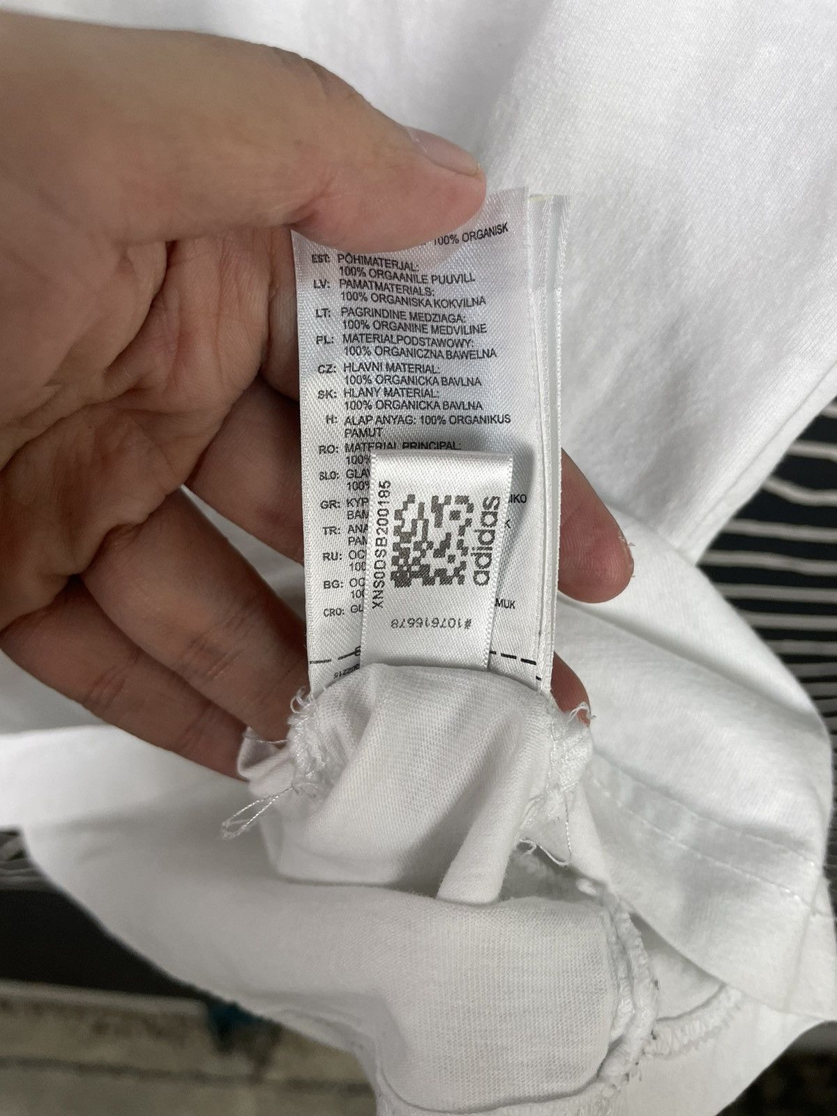 Adidas × Vintage Adidas Classic Big Logo White Tee Size US M / EU 48-50 / 2 - 7 Thumbnail