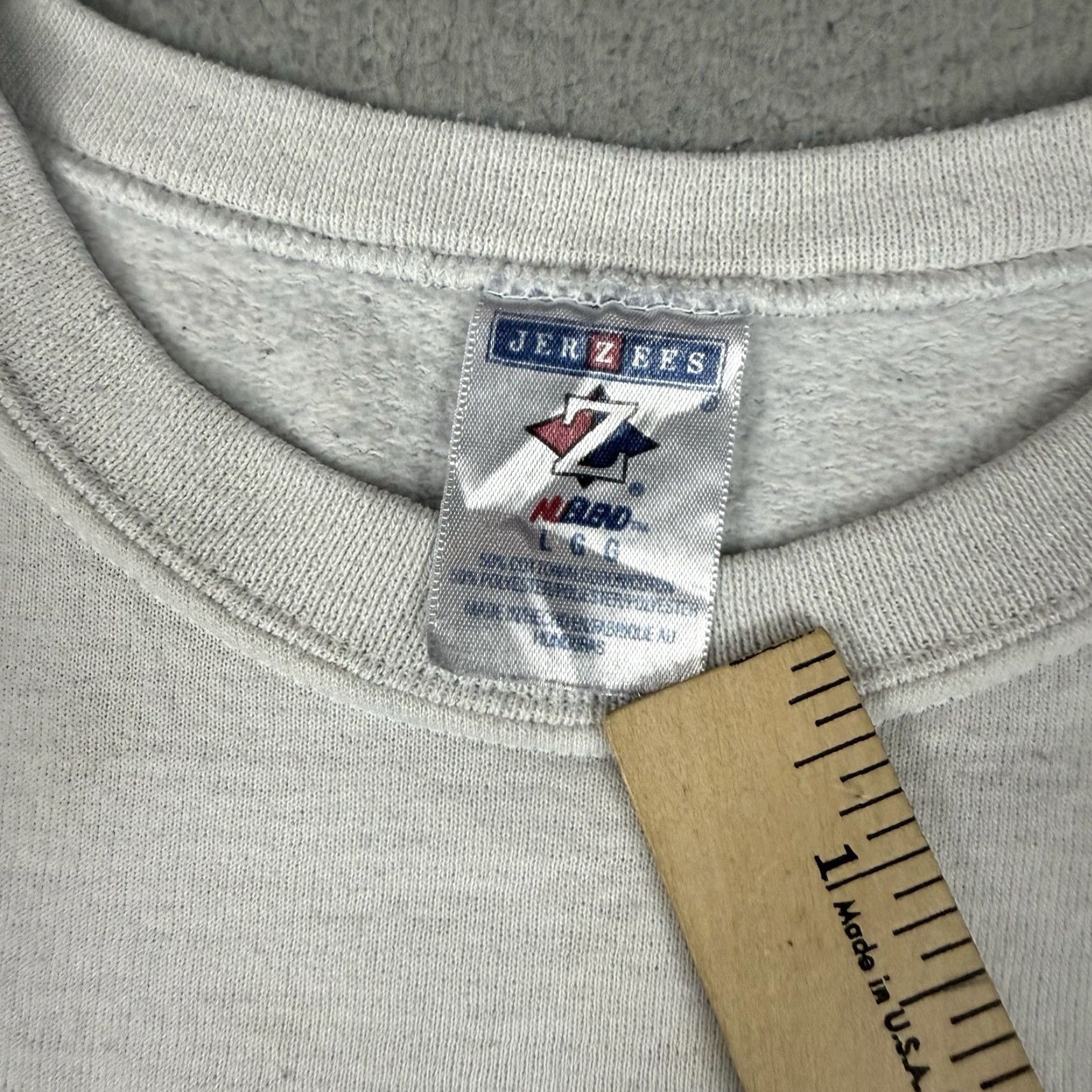 Jerzees VINTAGE New Orleans Sweatshirt Mens L White Jazz Jerzees 1990s Cotton Crewneck Big Easy Rare Size US L / EU 52-54 / 3 - 6 Thumbnail
