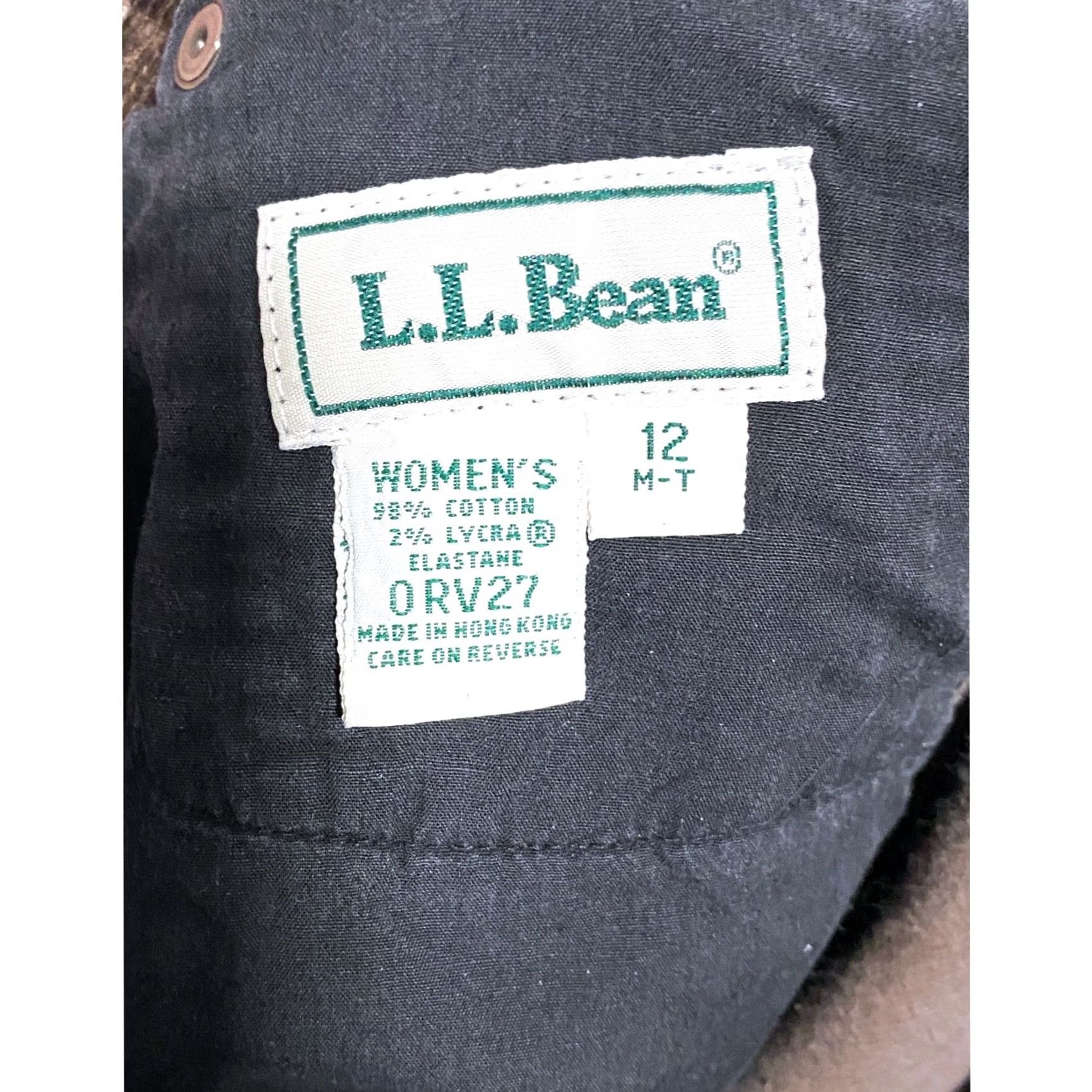 Vintage LL Bean Corduroy Pants Jeans Womens 12 Tall Brown Tapered Leg Stretch Academia Fall VTG Size 34" / US 12 / IT 48 - 5 Thumbnail