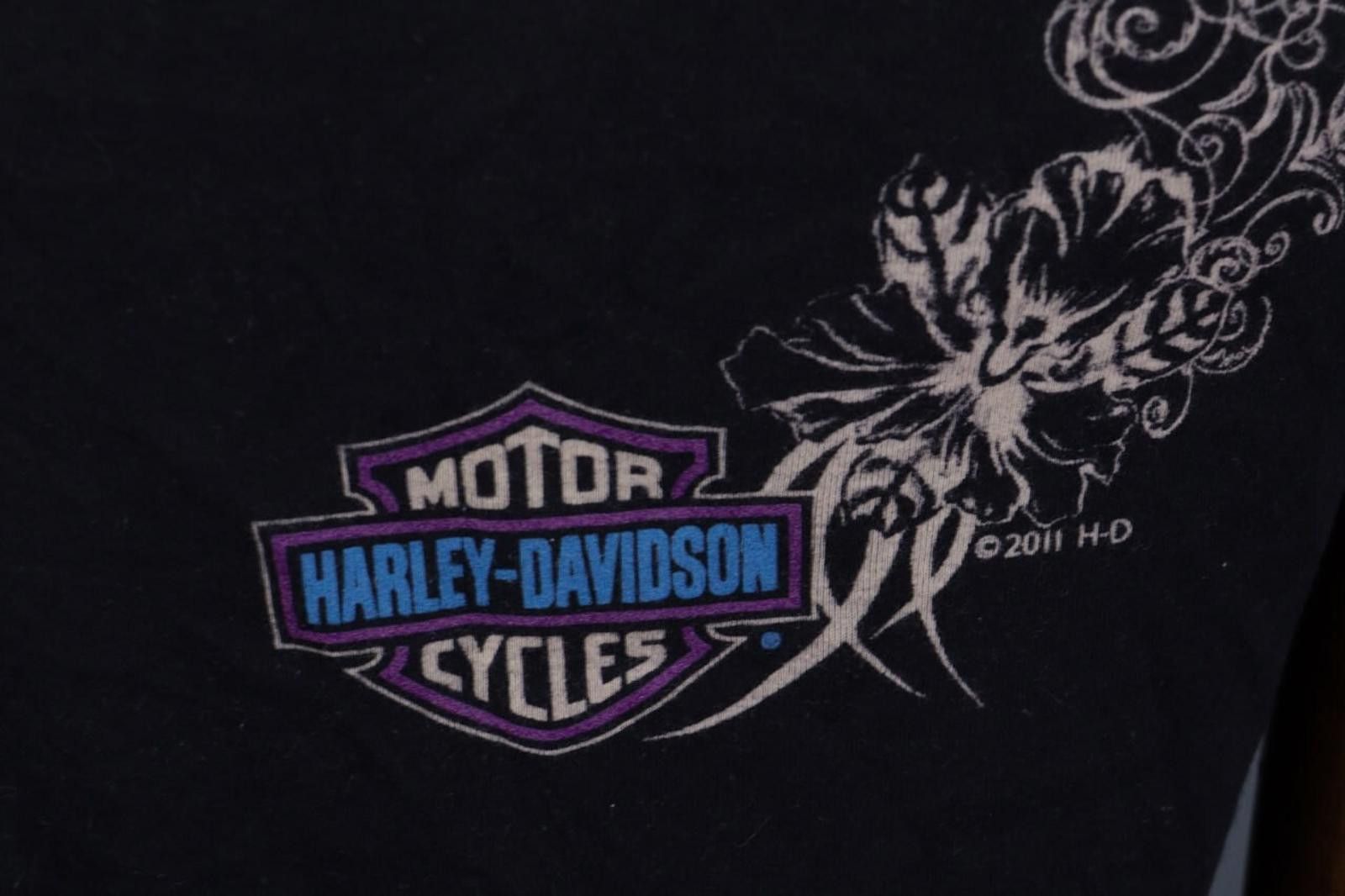 Designer Harley Davidson Beige Butterfly Top Tunic Shirt Size XL Size ONE SIZE - 10 Thumbnail
