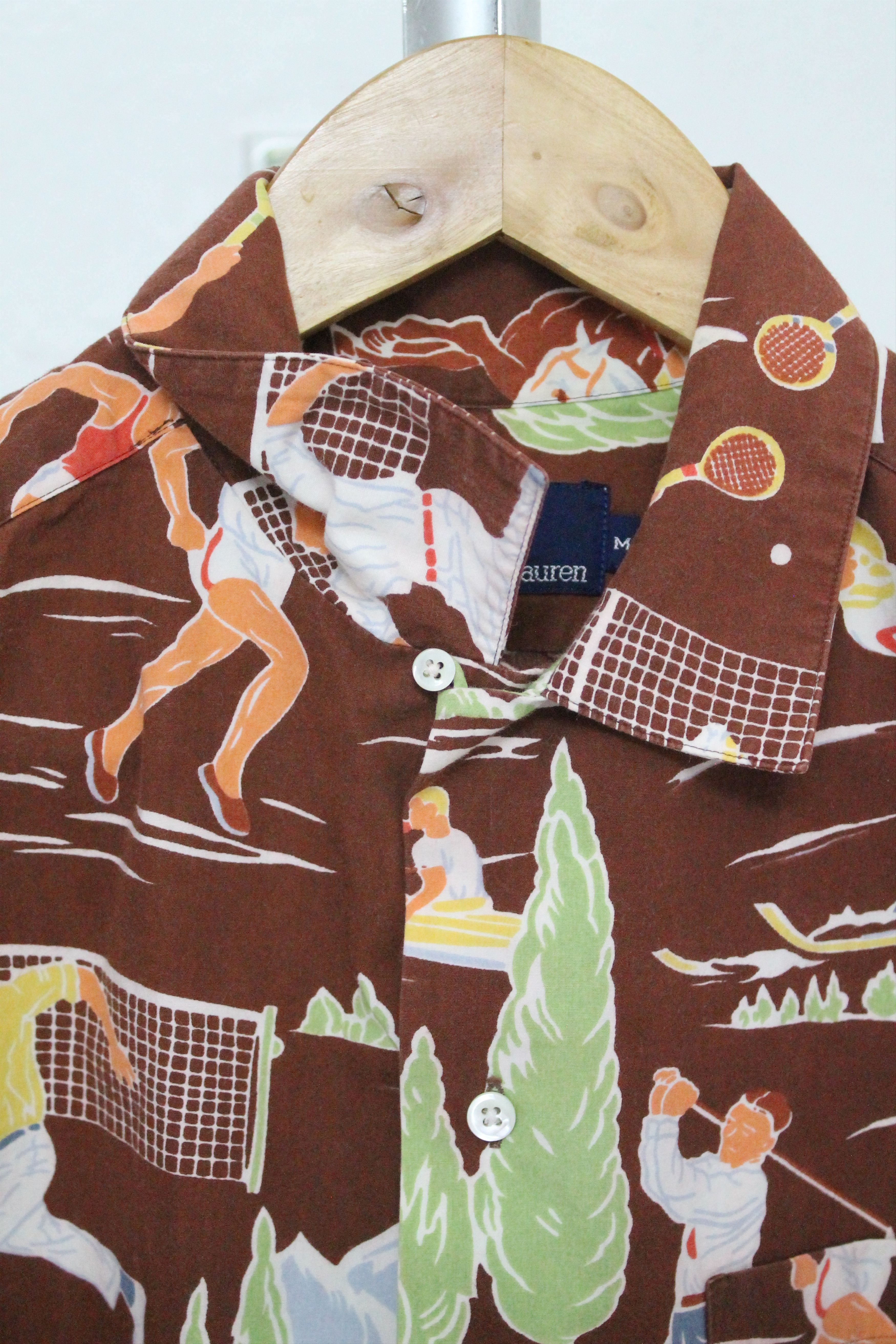 Polo Ralph Lauren Vintage 80's POLO RALPH LAUREN Overprint All Sports Shirt Size US M / EU 48-50 / 2 - 3 Thumbnail