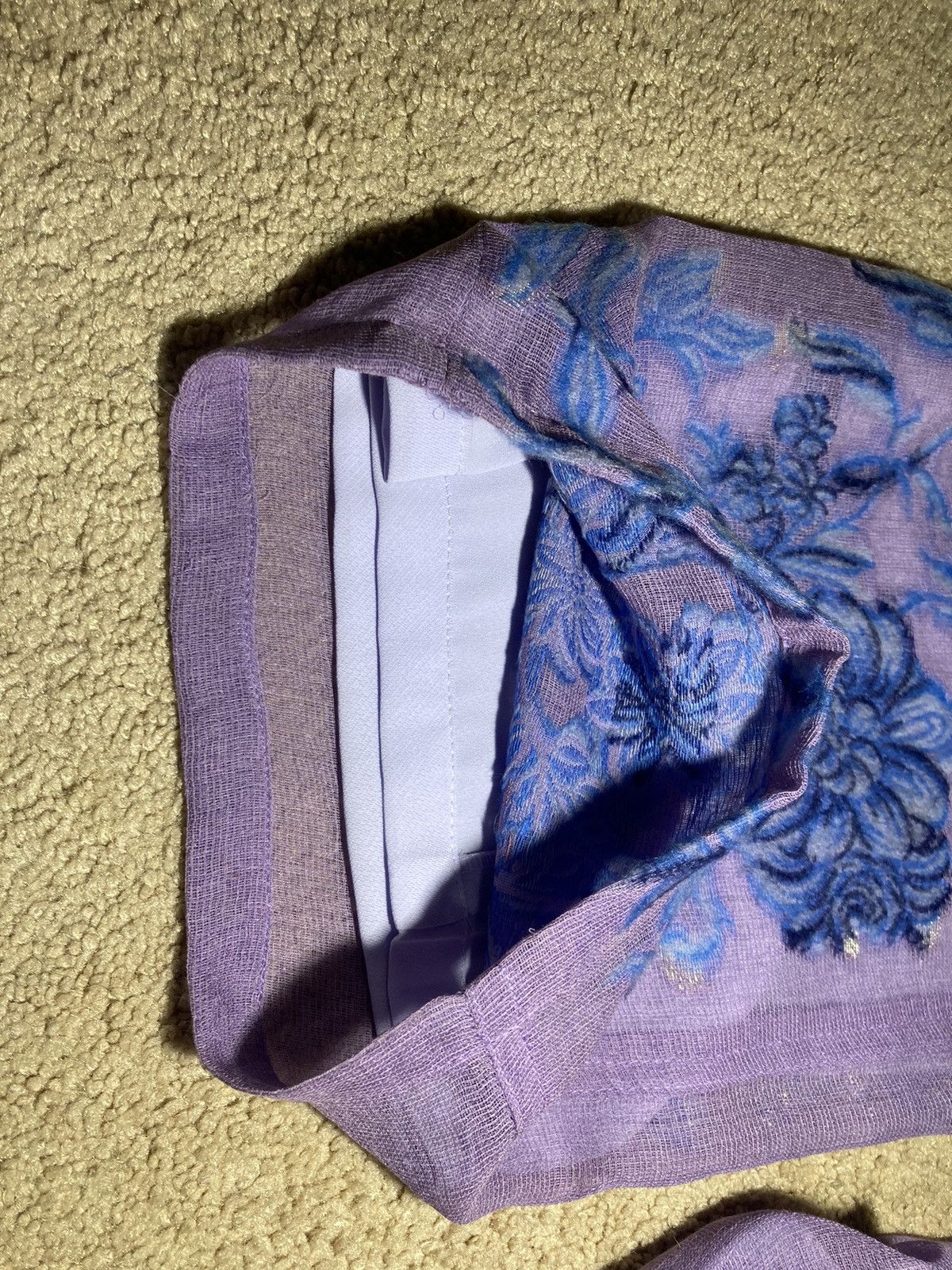 20471120 SS1999 20471120 Secret Flower Garden Floral Lavender Pants M Size US 30 / EU 46 - 5 Thumbnail