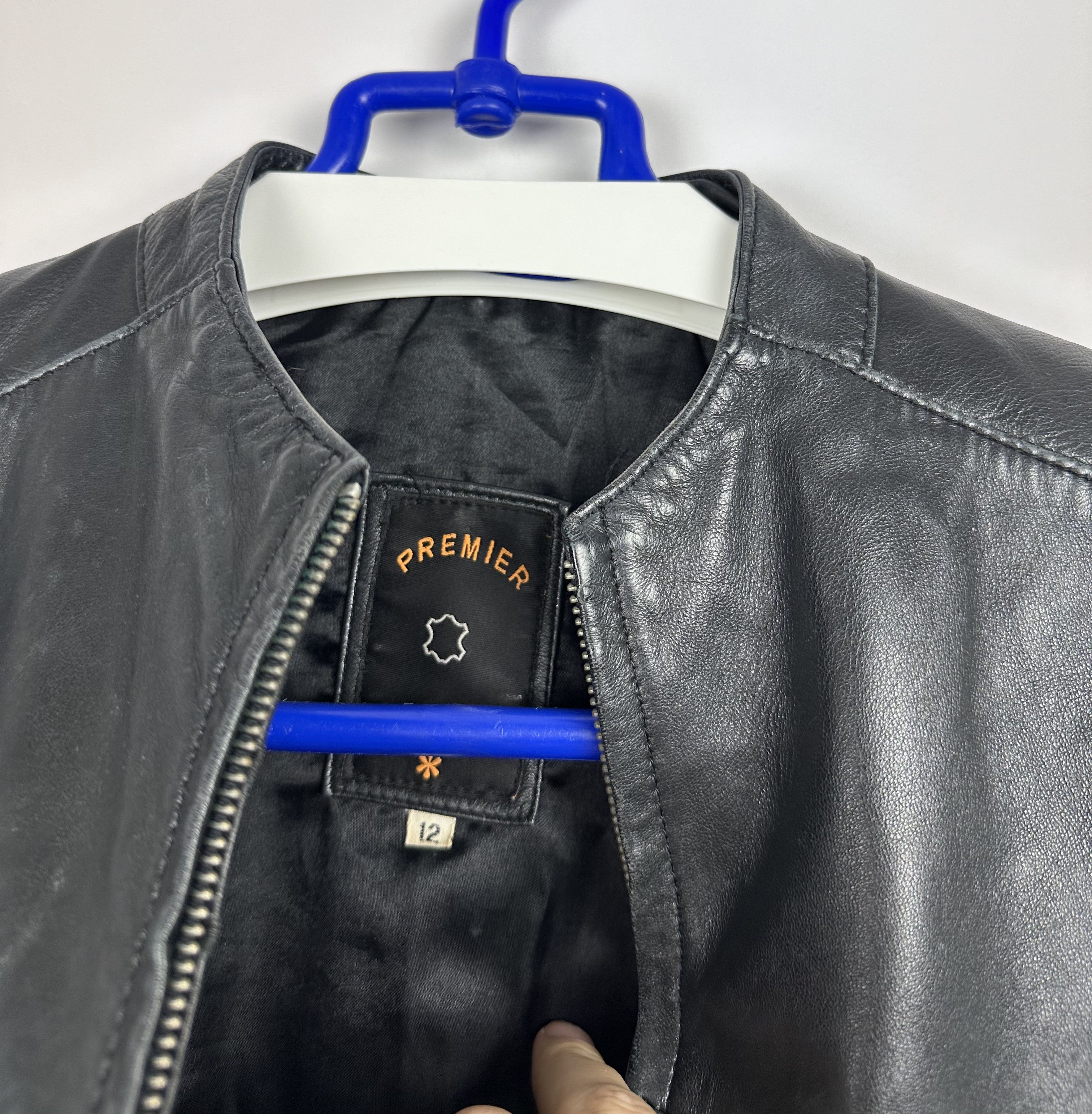 Vintage Avant Garde Black Biker Leather Jacket Opium Size S / US 4 / IT 40 - 8 Thumbnail