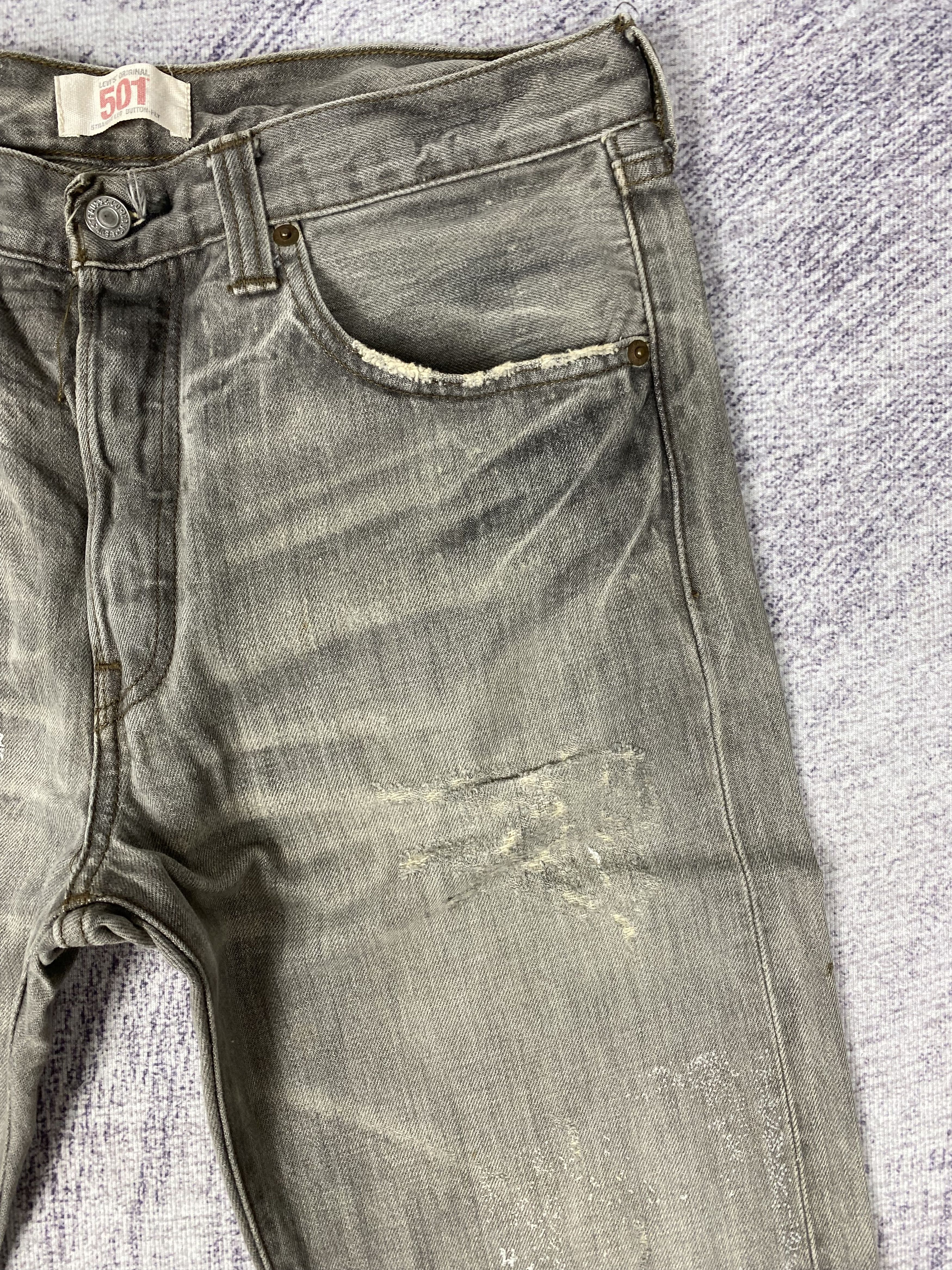 Levi's Vintage Levi's 501 Distressed Denim Jeans P0477 Size US 32 / EU 48 - 3 Thumbnail