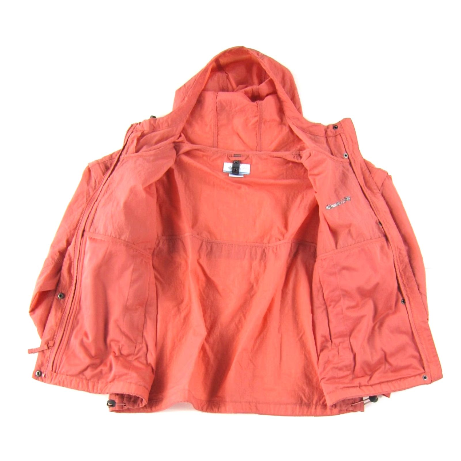 Rains Columbia Interchange Orange Nylon Zip Hooded Rain Jacket Women XL Size XL / US 12-14 / IT 48-50 - 5 Thumbnail