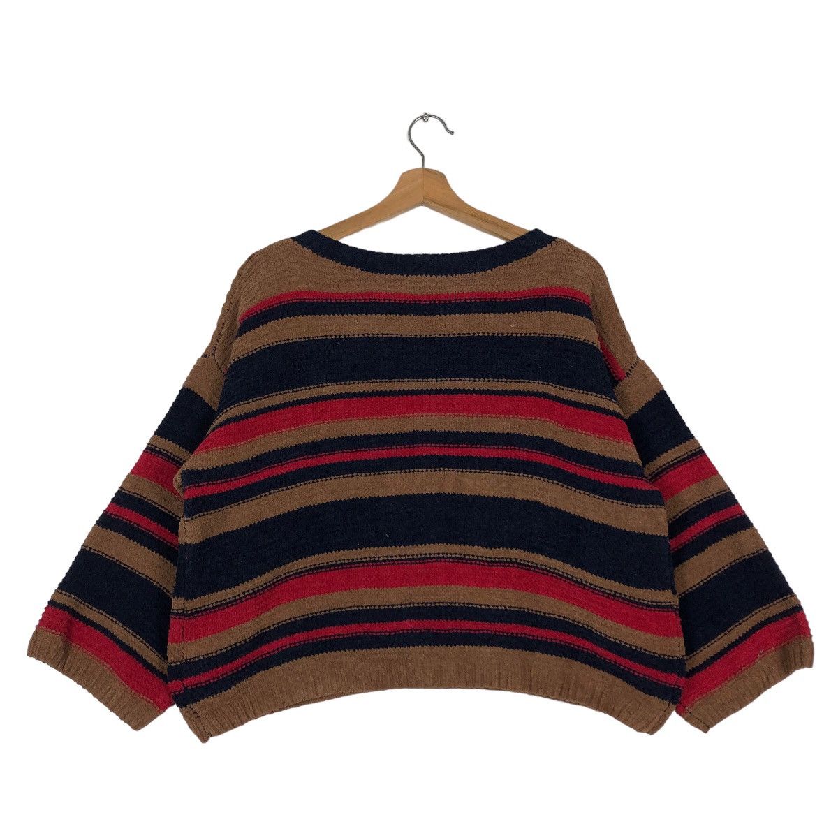Japanese Brand 🔥Vintage Cropped Knit Sweatshirt GU Japan Issey Miyake Size US S / EU 44-46 / 1 - 8 Thumbnail