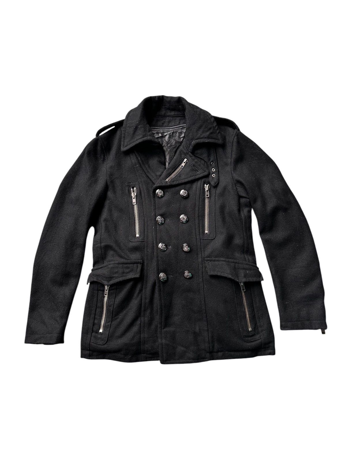 Comme des Garcons × Japanese Brand × semanticdesign Semantic Design Wool Jacket Black Size US M / EU 48-50 / 2 - 1 Thumbnail