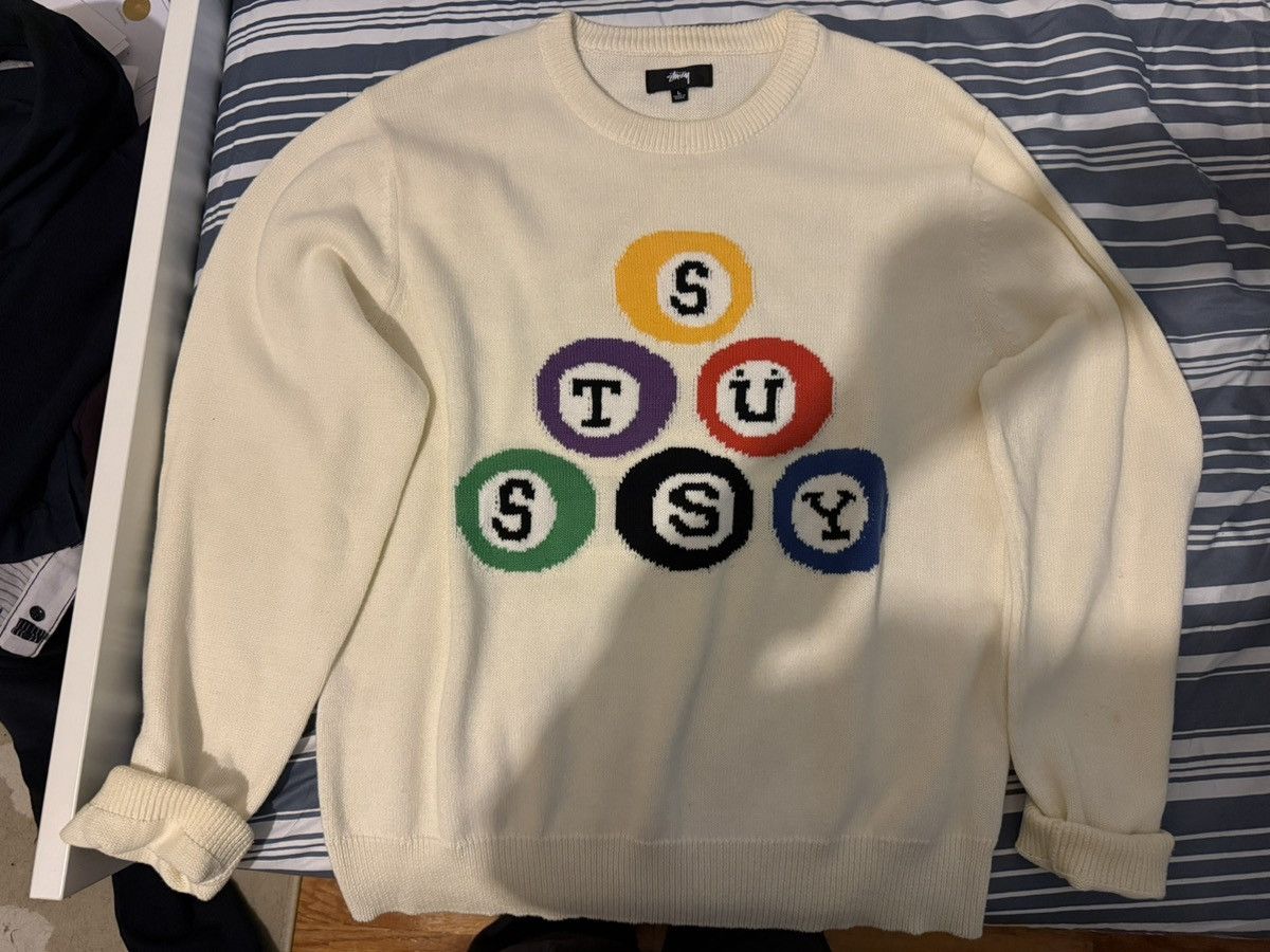 Stussy Stussy Billiard Knitted Sweater Size US L / EU 52-54 / 3 - 8 Thumbnail