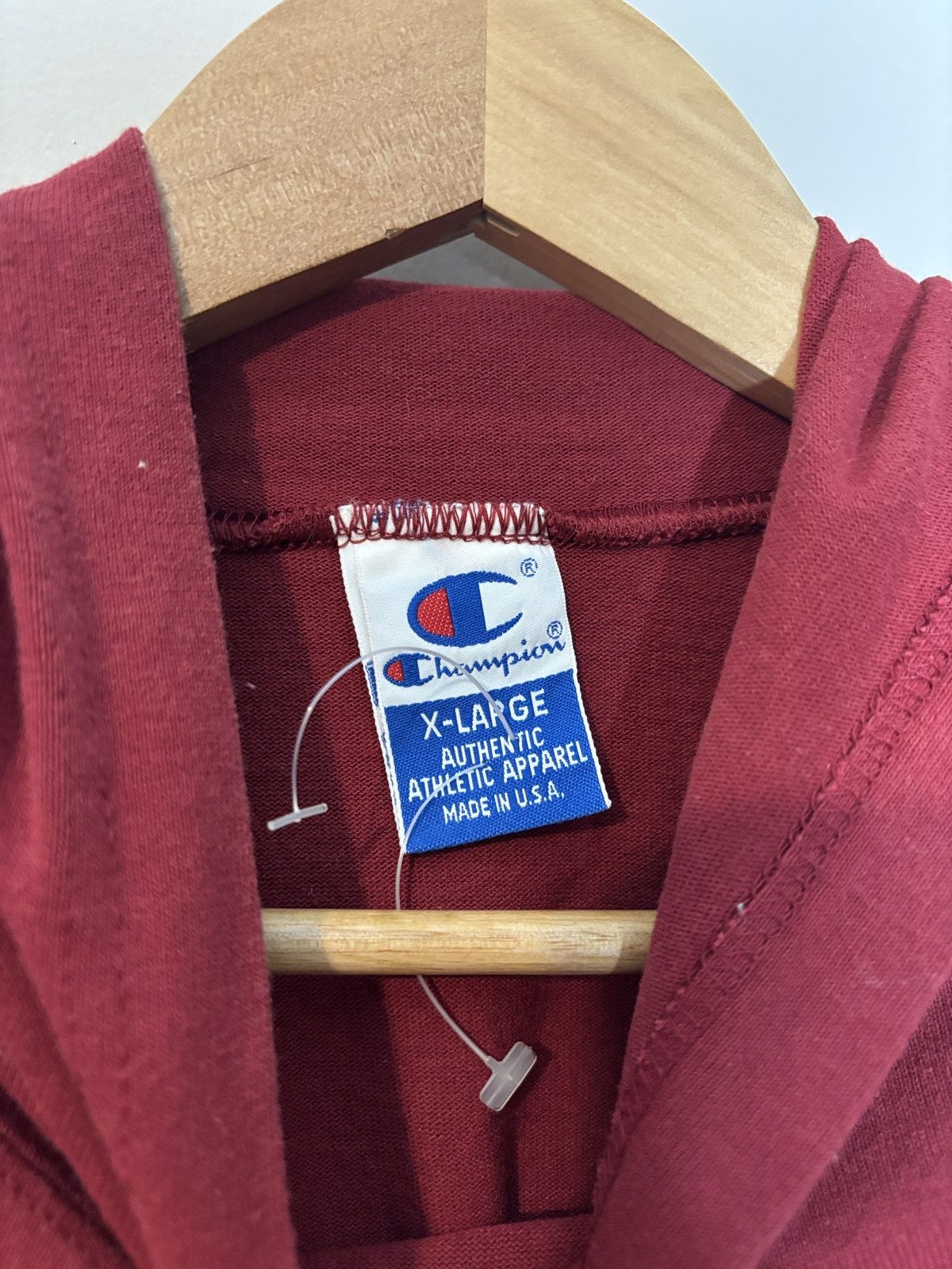 Champion Vintage Champion Hoodie Made in USA Size US XL / EU 56 / 4 - 4 Thumbnail