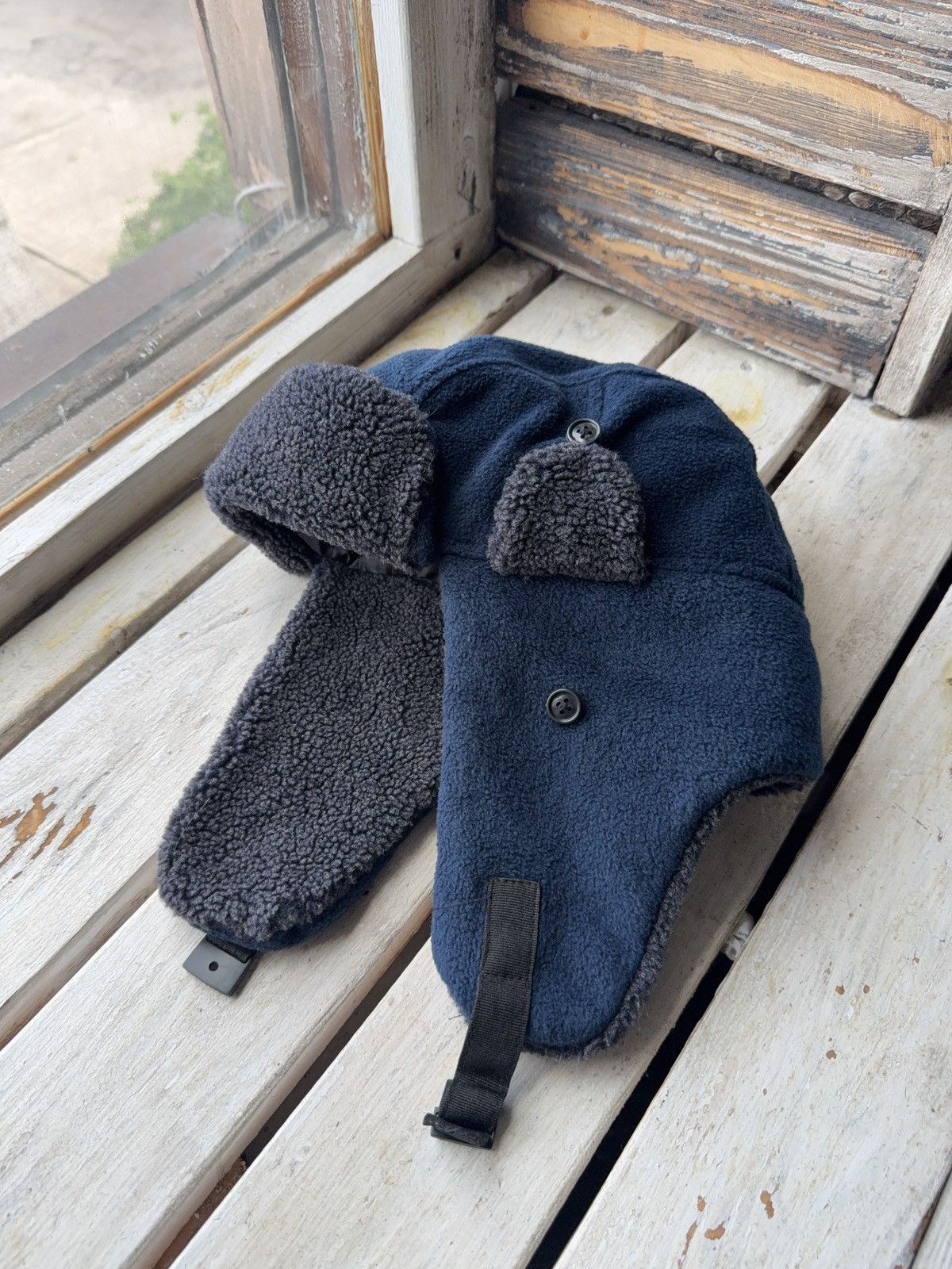 Japanese Brand × Vintage Y2K Vintage Fuzzy Hat Mohair knit Ushanka Fleece Y2K Size ONE SIZE - 3 Thumbnail
