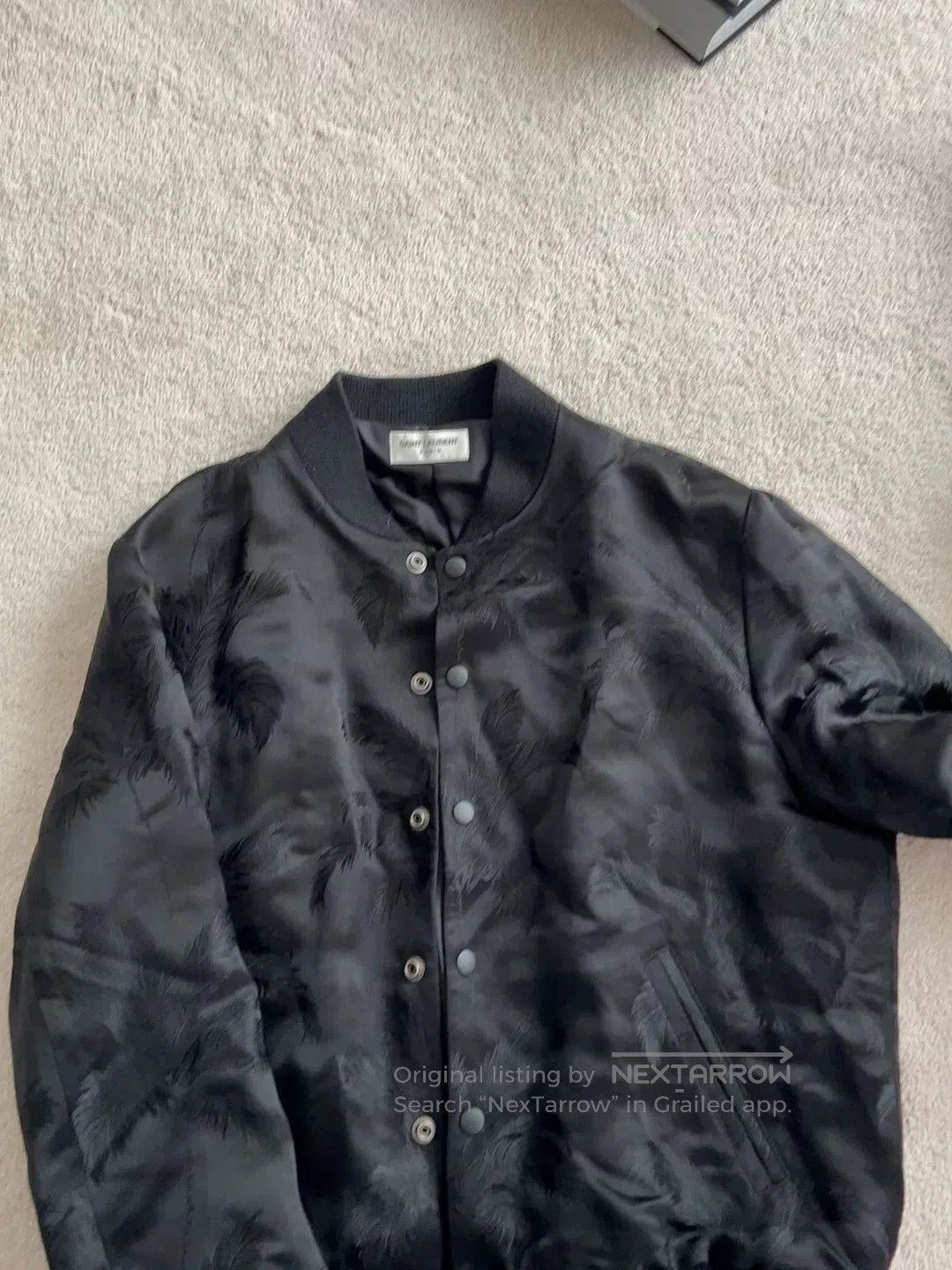 Saint Laurent Paris Saint Laurent Palm Leaf Silk Jacket. Size US M / EU 48-50 / 2 - 1 Thumbnail