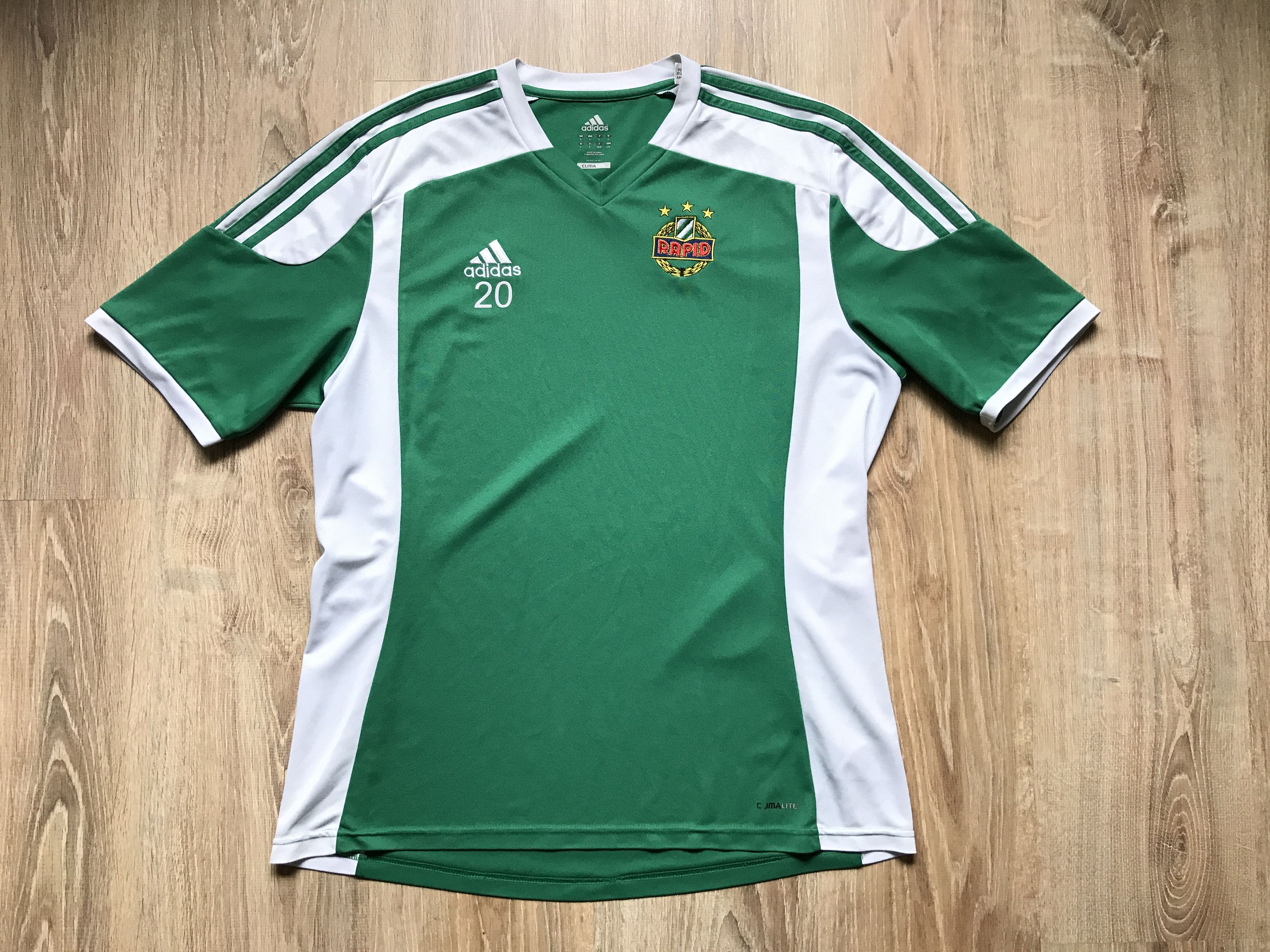 Adidas Vintage Adidas Rapid Vienna Football Shirt Size US L / EU 52-54 / 3 - 1 Thumbnail