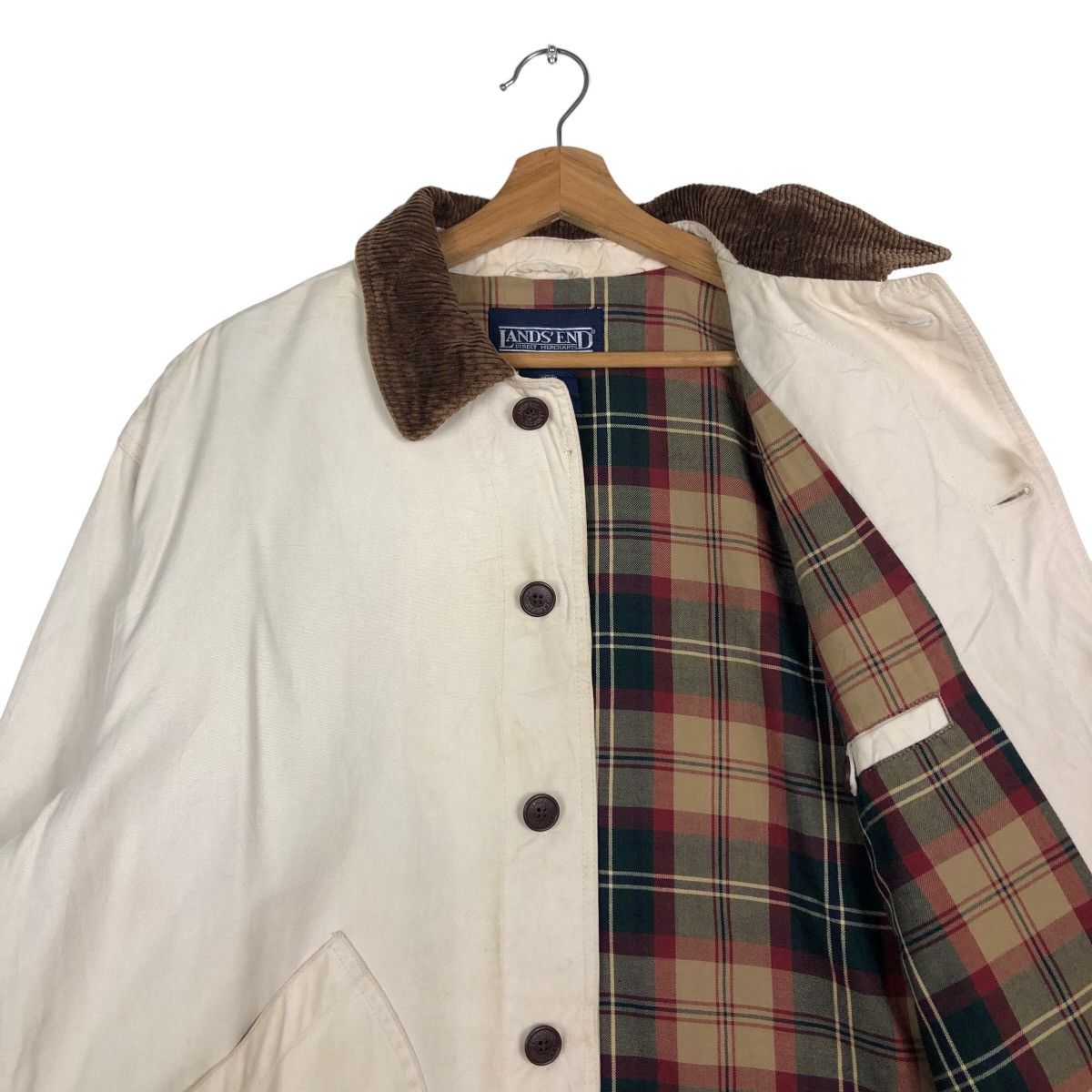 Japanese Brand 🔥Vtg Chore Jacket Work Lands’End Japan Blanket Lining Size US M / EU 48-50 / 2 - 12 Thumbnail