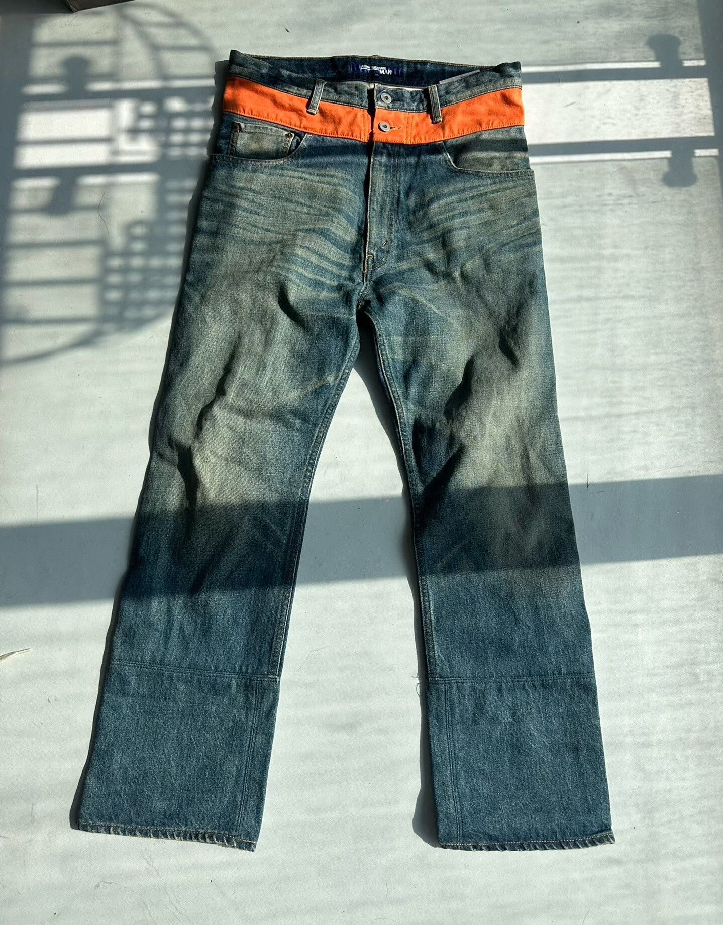 Junya Watanabe Junya Watanabe Patchwork Denim Pants Size US 26 / EU 42 - 1 Thumbnail