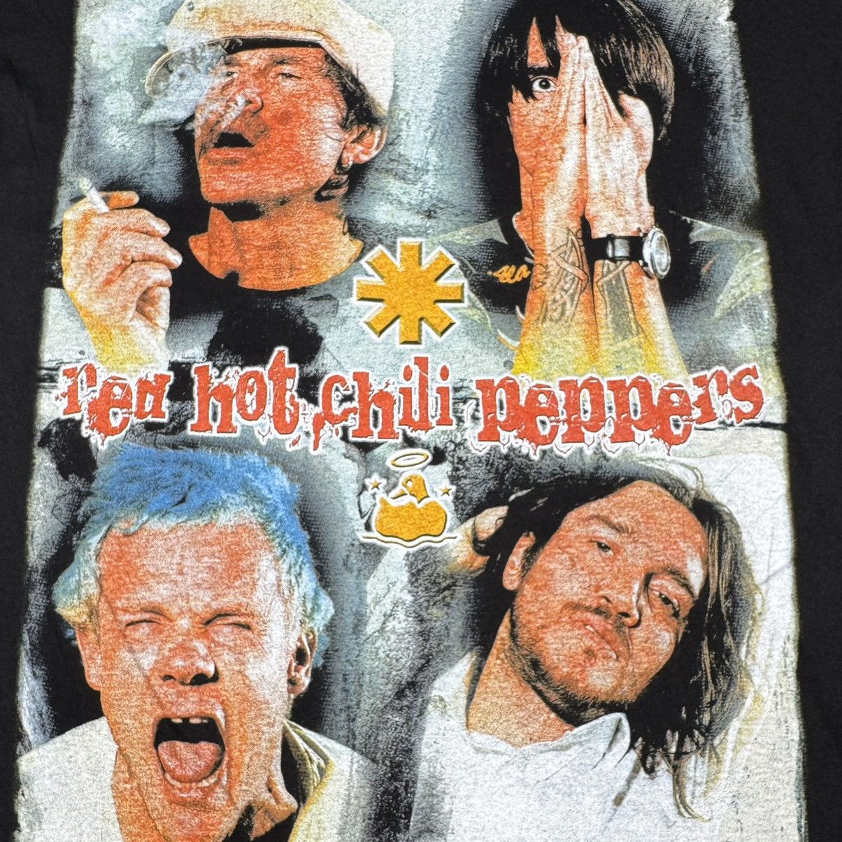 Band Tees Vintage 90s Red Hot Chili Peppers Members RHCP Euro T Shirt Size US L / EU 52-54 / 3 - 4 Thumbnail