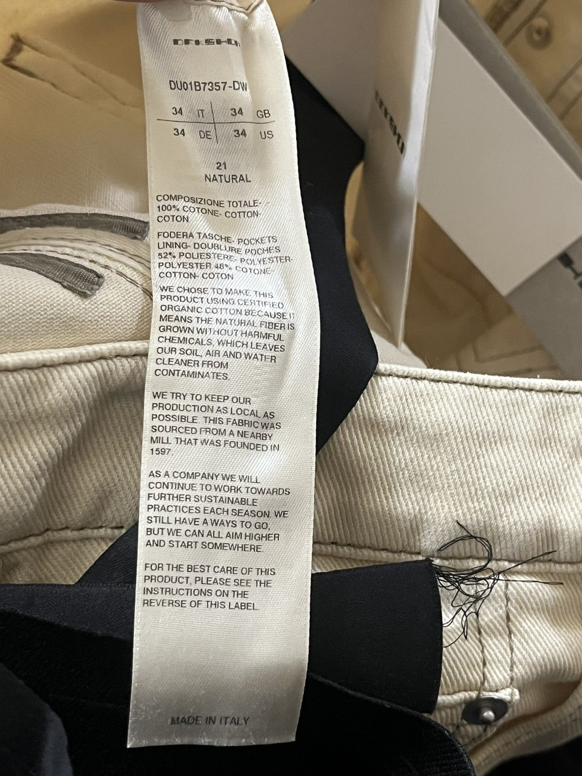 Rick Owens Drkshdw Rick Owens DarkShadow Collapse Cut Cropped Pant Sz 34 Size US 34 / EU 50 - 10 Thumbnail