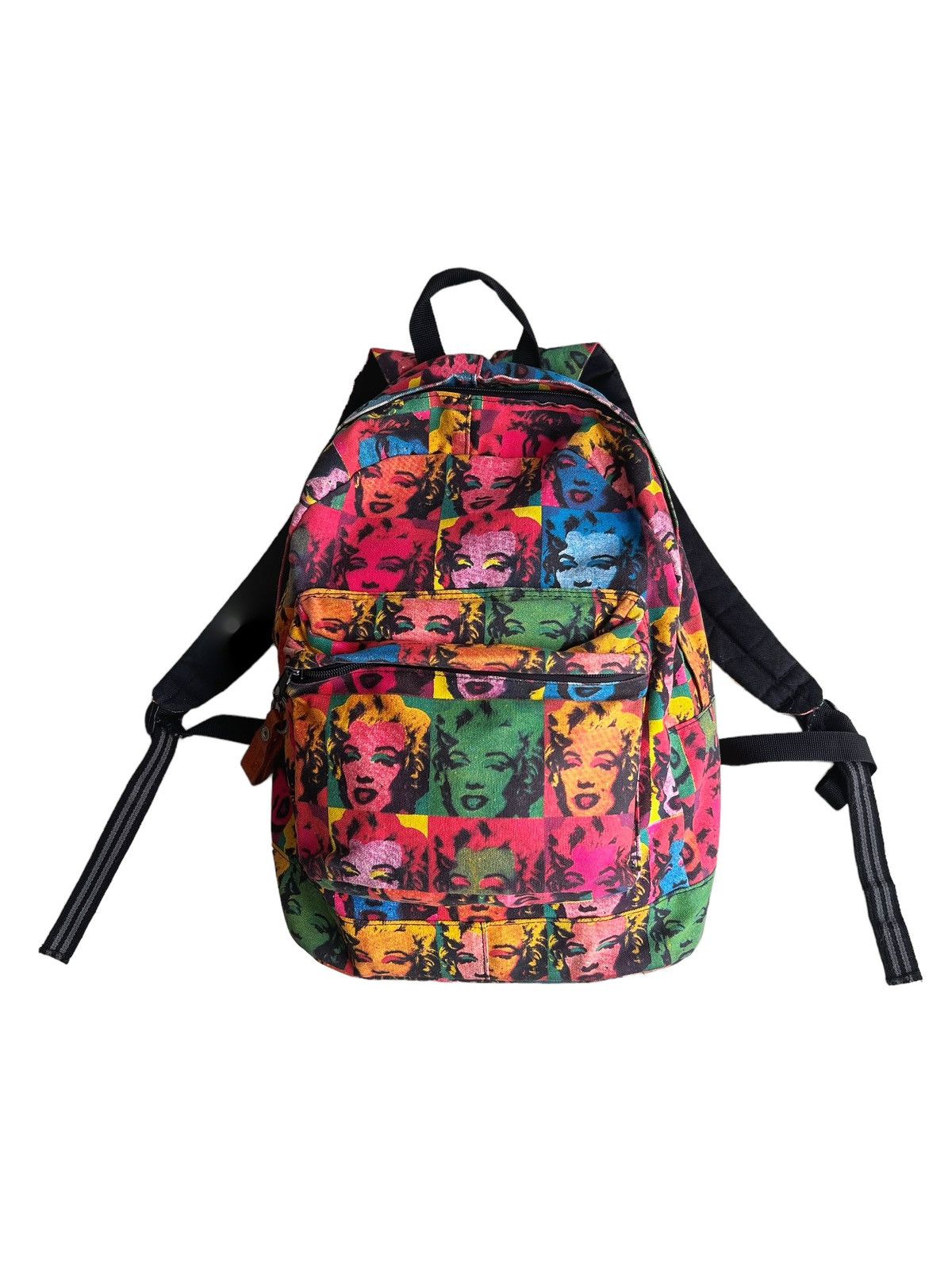 Art Comes First Marilyn Monroe Pop Art Multicolor Andy Warhol Style Backpack Size ONE SIZE - 1 Thumbnail