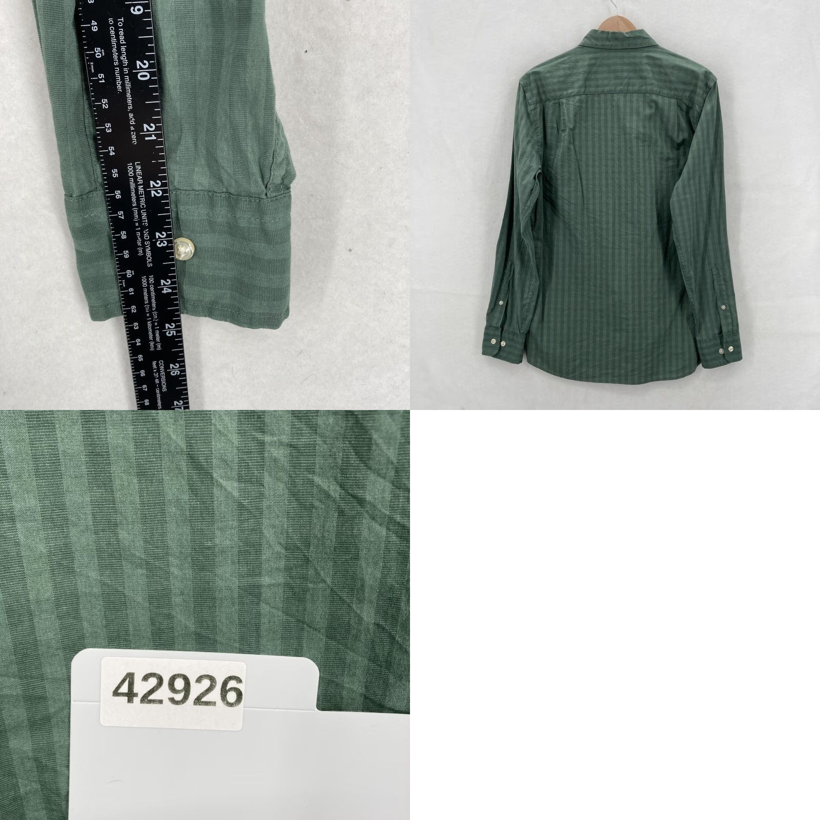 Vintage Sonoma Shirt Mens Small Green Long Sleeve Button Down Flexwear Check Plaid NWT Size US S / EU 44-46 / 1 - 8 Thumbnail