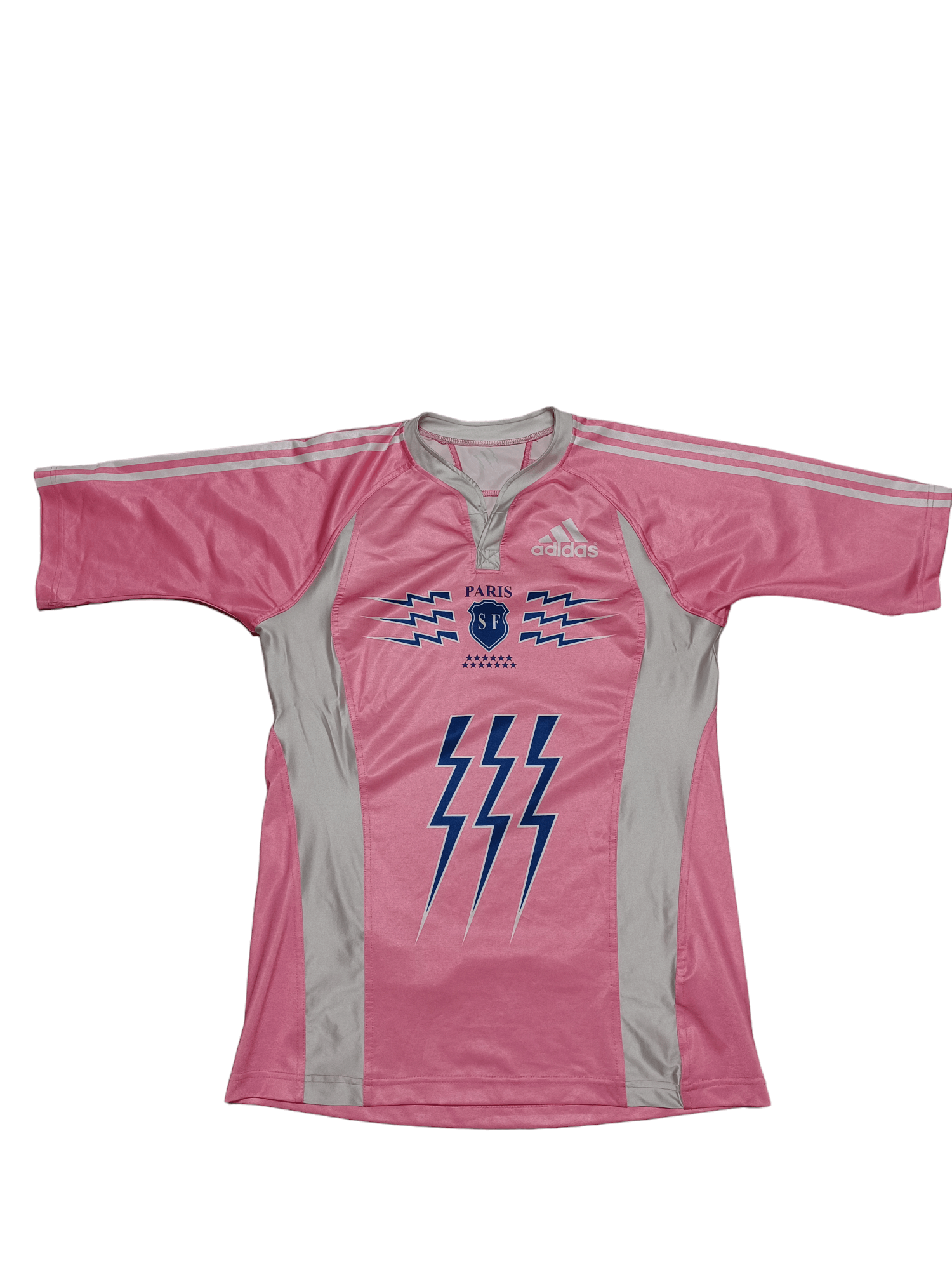 image of Adidas x Jersey 2007 Vintage Rugby France Paris Sf Jersey Blokecore in Pink, Men's (Size Large)