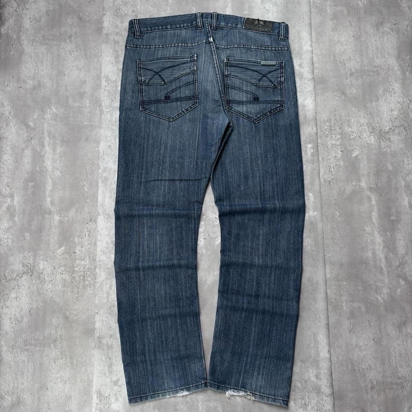 Other Y2K Dark Wash F.U.S.A.I. Grunge Gothic Straight Denim Jeans Size US 36 / EU 52 - 1 Thumbnail