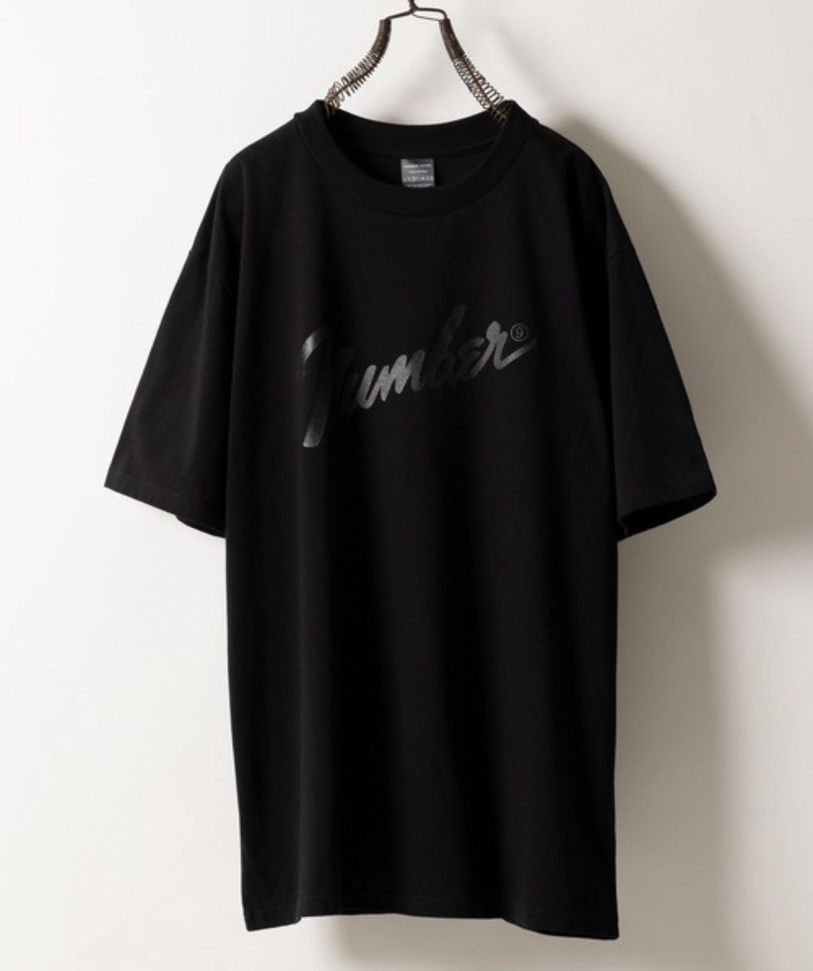 Image of Number N Ine Number Nine Number Tee Size 5 in Black, Men's