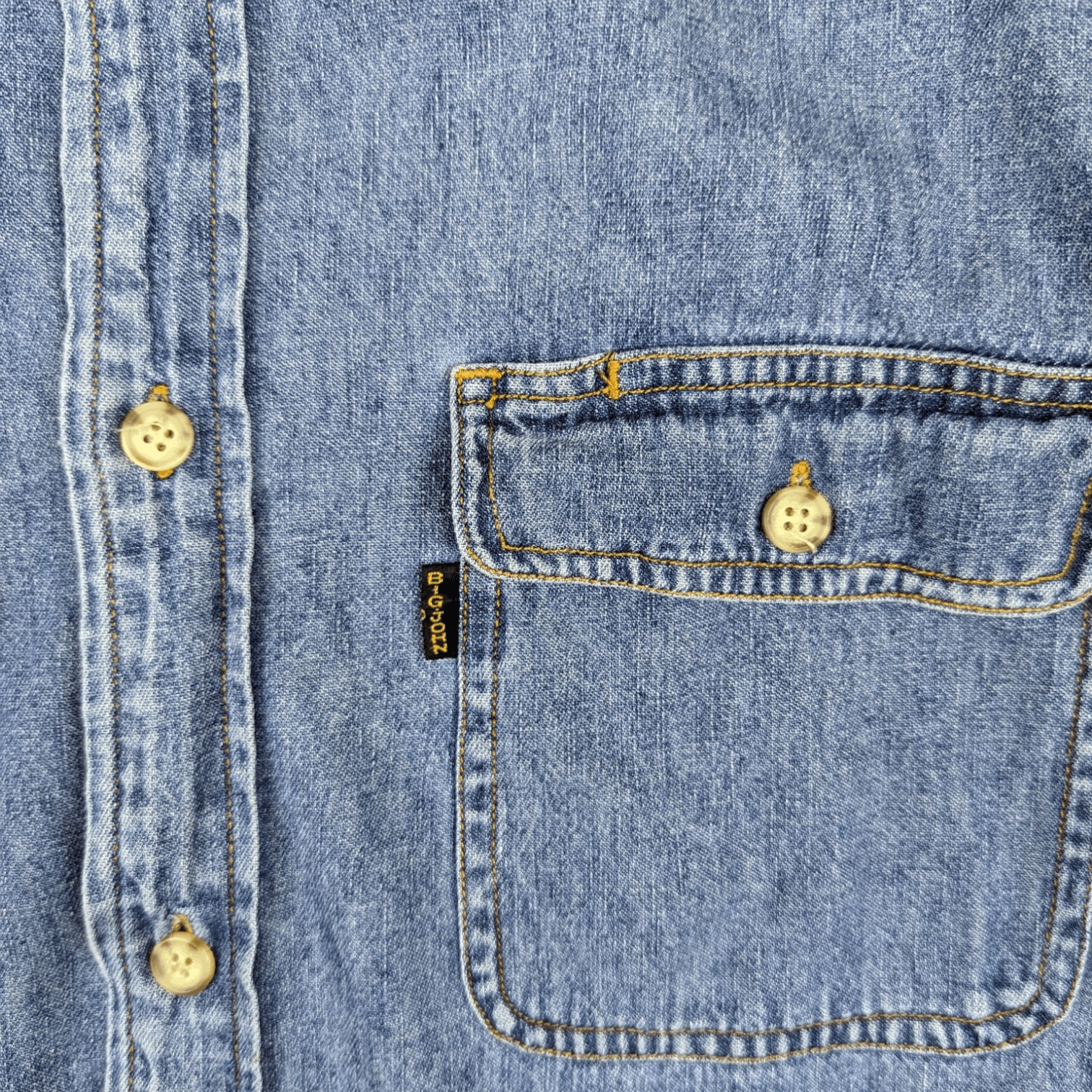 Big John BIG JOHN Jeans Button Up Denim Shirt Flannel Size US M / EU 48-50 / 2 - 7 Thumbnail